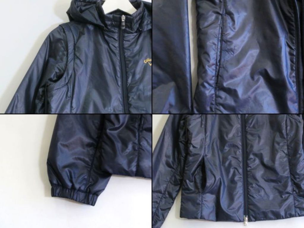  225989 Callaway キャロウェイ ゴルフ 防寒 中綿 ウィンドブレーカー×スカート セットアップ M 241-910886 925826 ネイビー スカートスーツ上下 ビジネススーツ