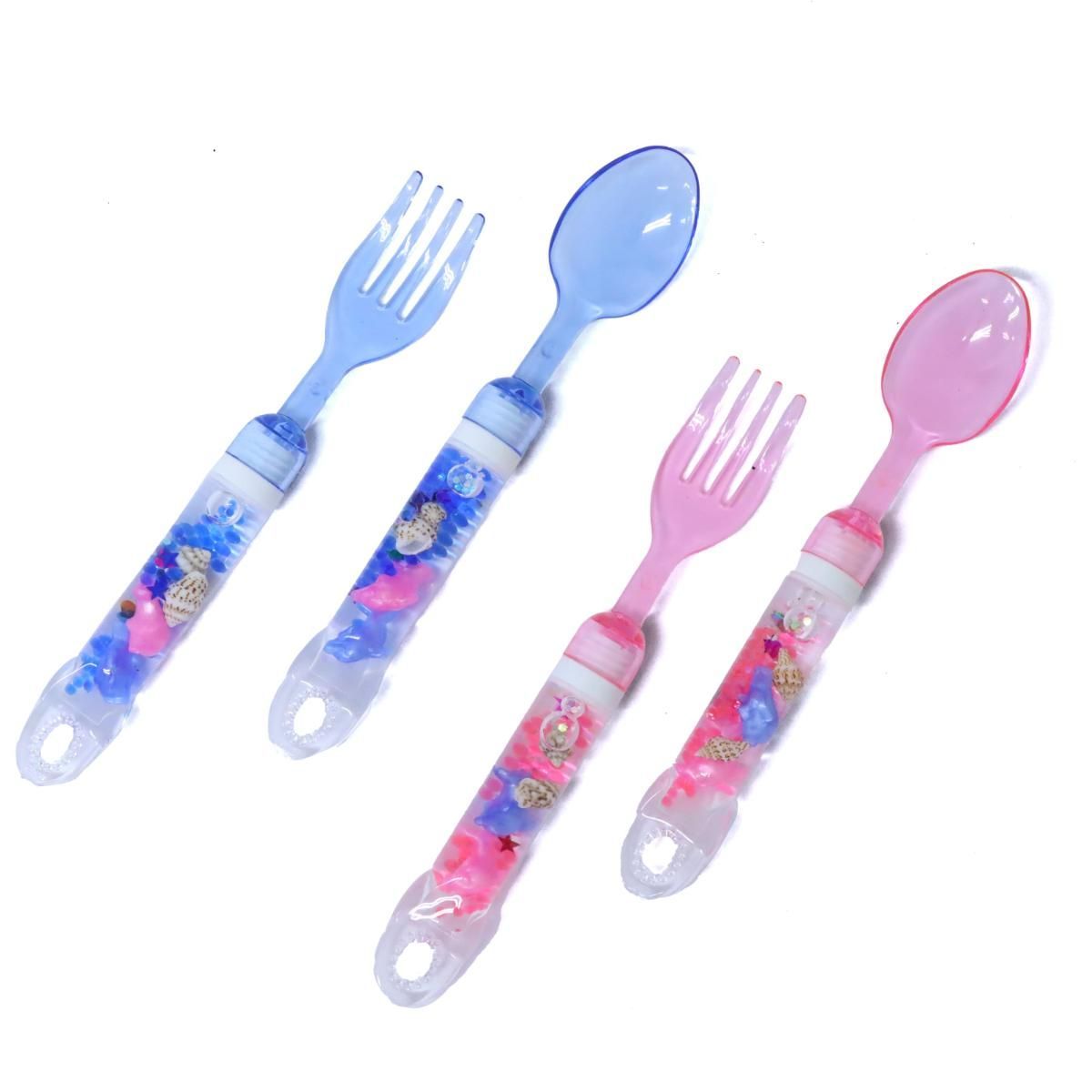 ウォーターシェルランチセット オーシャン スプーン＆フォーク イルカ