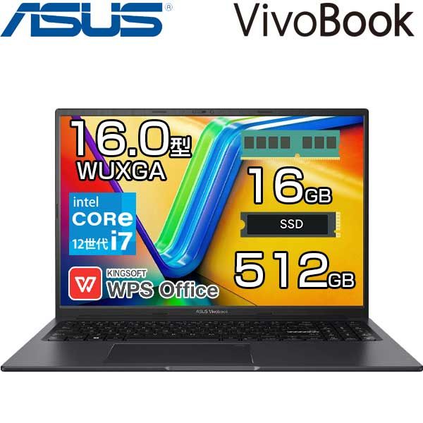 ASUS ノートパソコン Vivobook 16X 16.0型 WUXGA intel Core i7 1255U