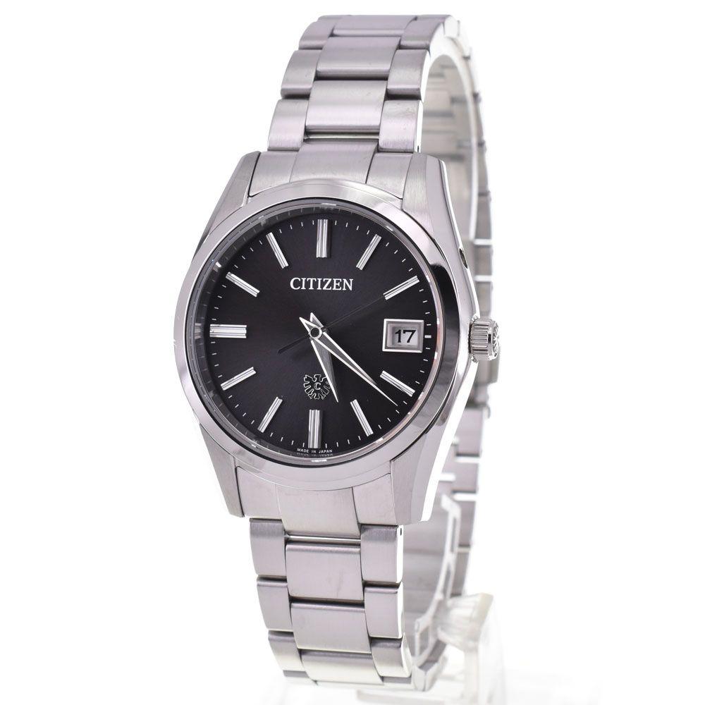 シチズン CITIZEN AQ 4080-52 E エコドライブ デイト ソーラー メンズ 箱 保証書付き D 144634