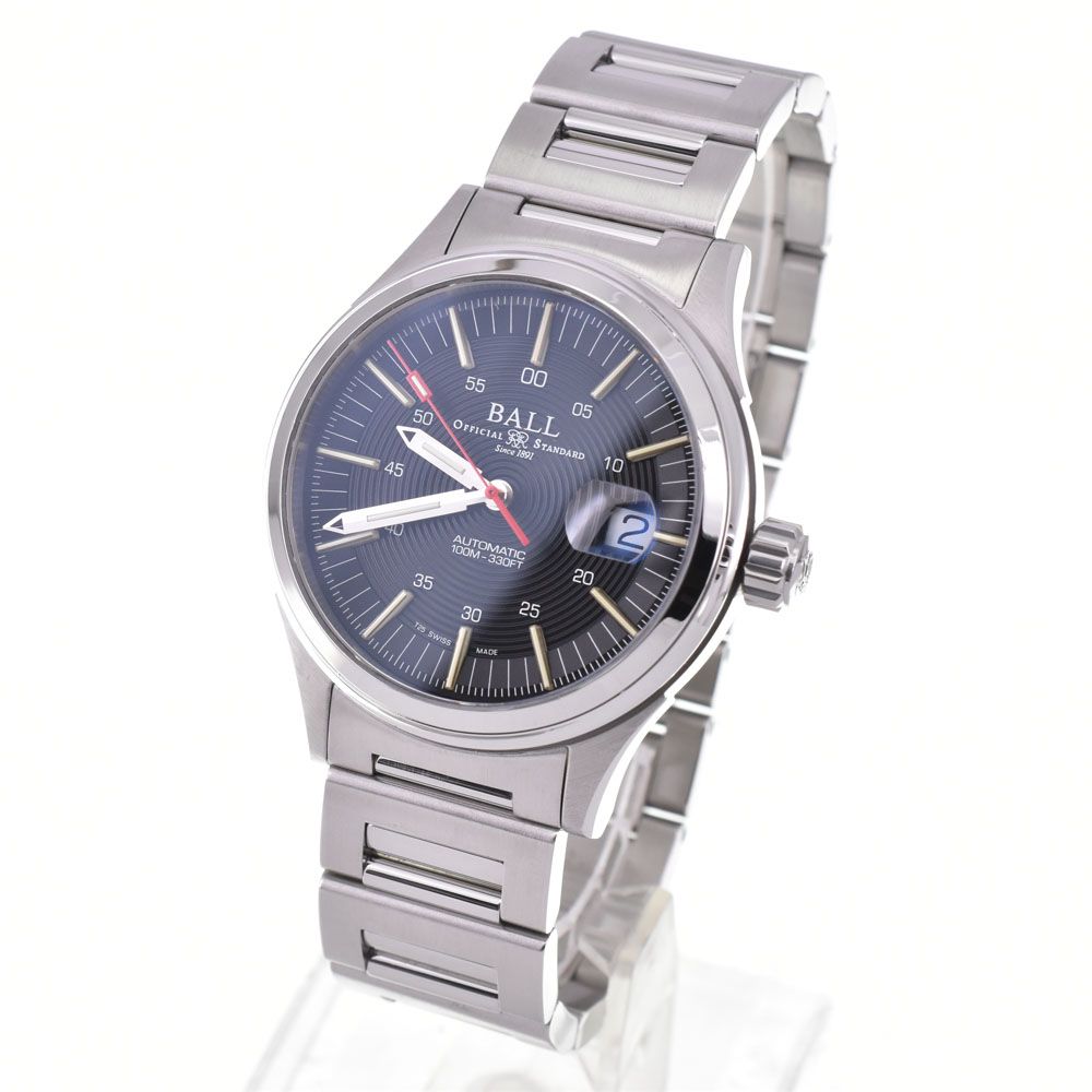 ボールウォッチ NM 2188 C-S 12 J-BK 2 ストークマン ナイトブレーカー デイト 自動巻き メンズ 箱 保証書付き D 144560