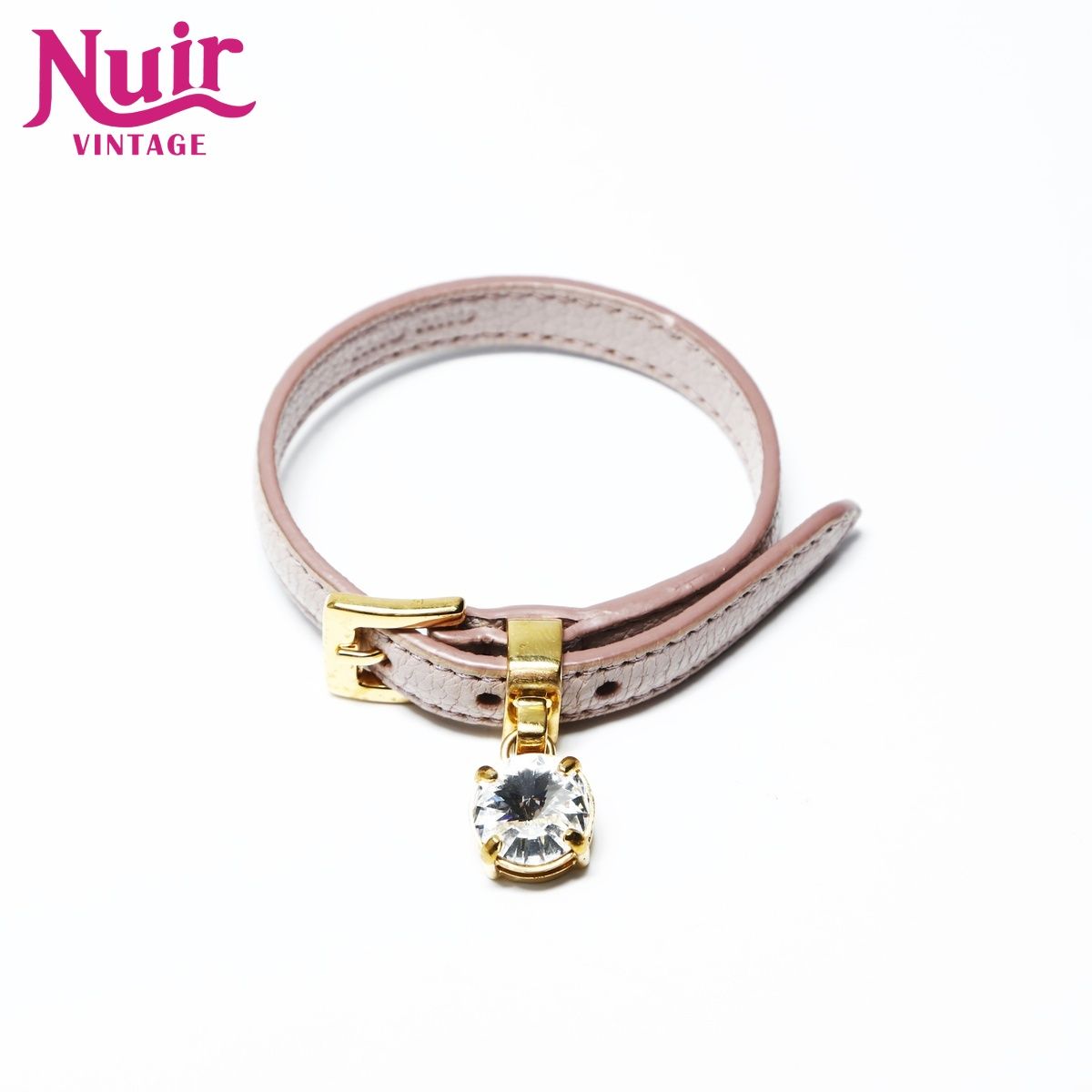 miumiu ミュウミュウ　ブレスレット　クリスタル MiuMiu】ミュウミュウ 人気 ロゴ クリスタル ブレスレット (MiuMiu