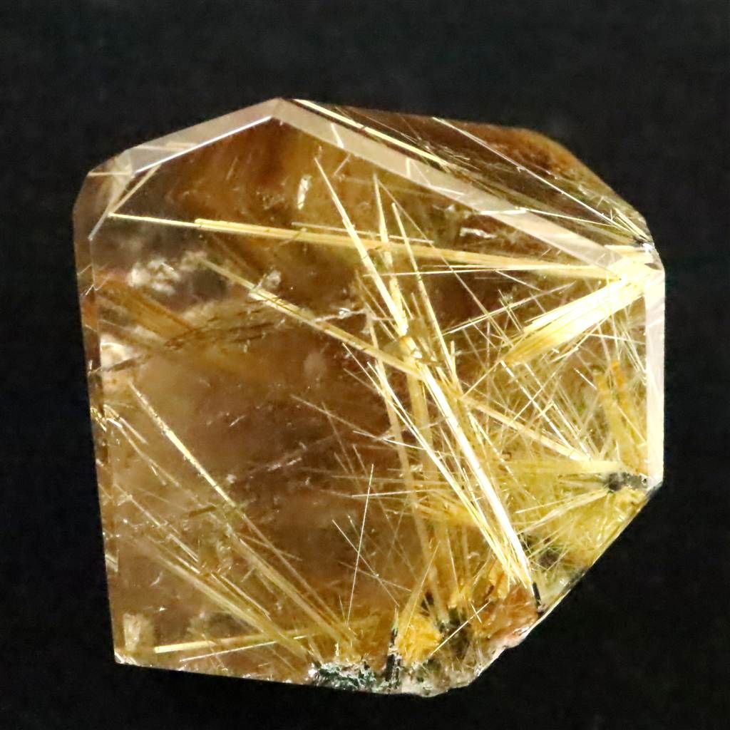 ゴールド タイチンルチルクォーツ ポリッシュ 94.8g 【榎本通商35938