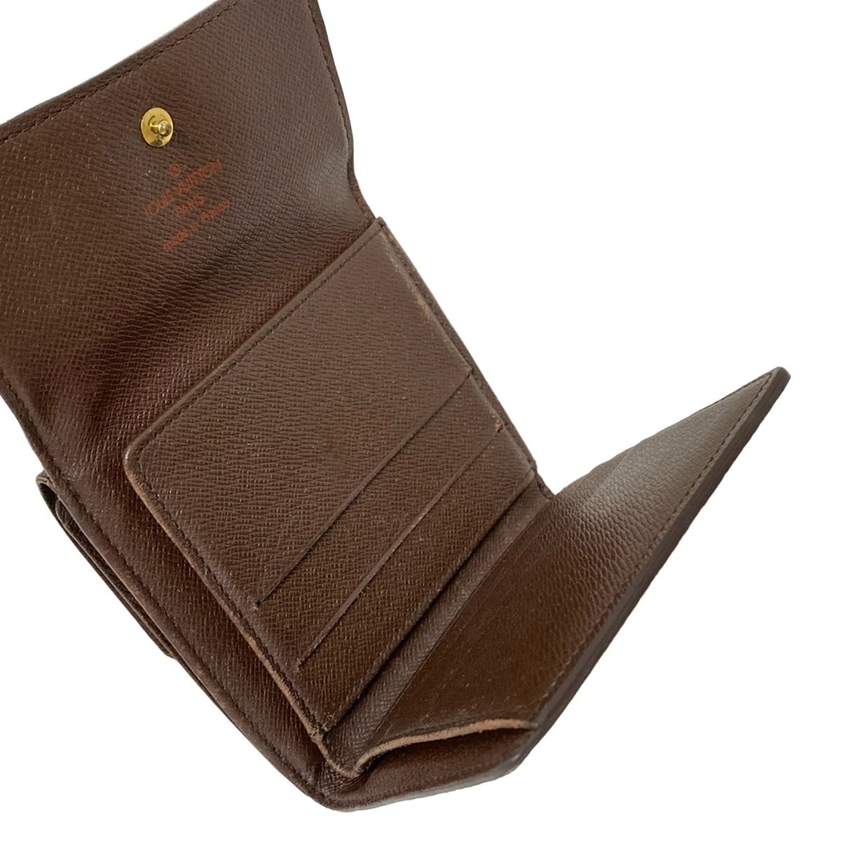 LOUIS VUITTON(ルイヴィトン) Wホック財布 ダミエ ポルトモネビエ