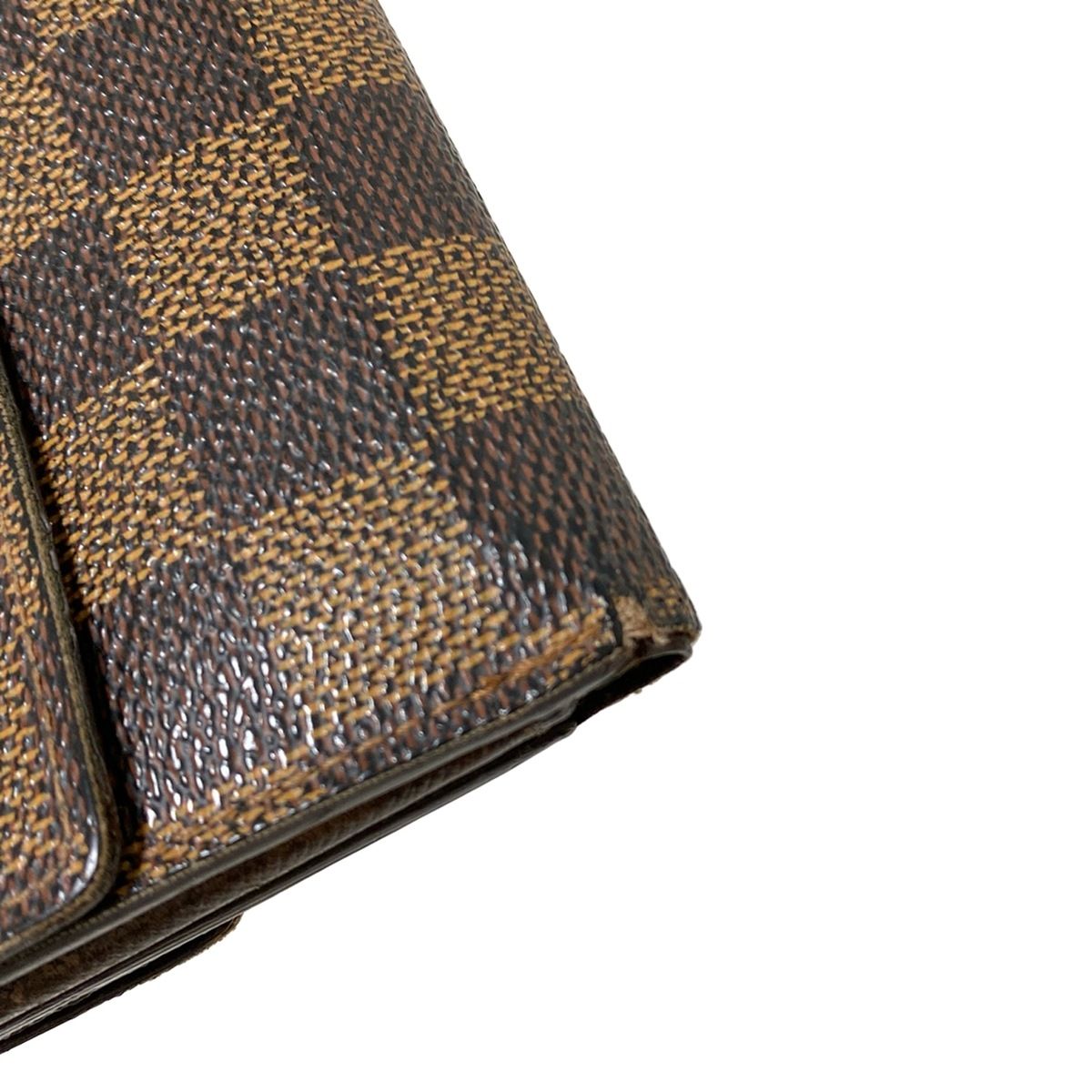 LOUIS VUITTON(ルイヴィトン) Wホック財布 ダミエ ポルトモネビエ