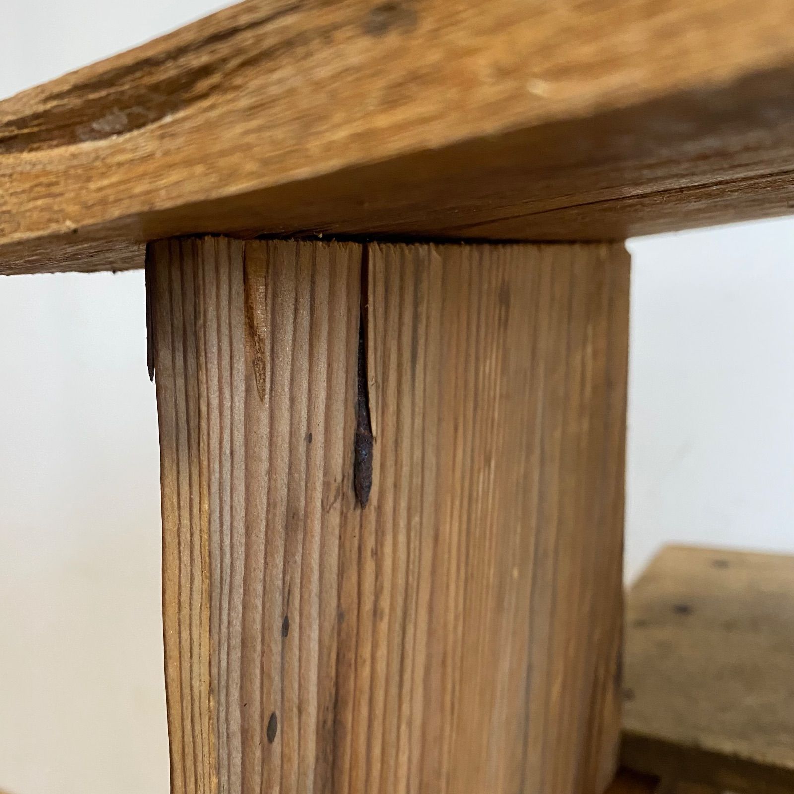 アンティーク 古家具 古道具 木製 踏み台 ステップ台 スツール 花台