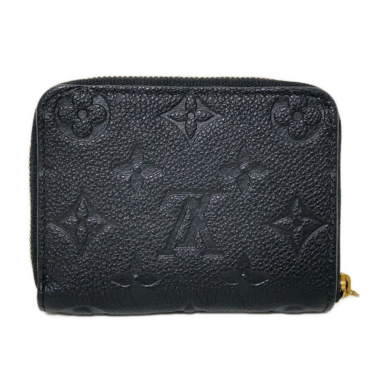 LOUIS VUITTON ルイヴィトン コインケース モノグラム アンプラント ジッピーコインパース M 60574 ノワール レザー