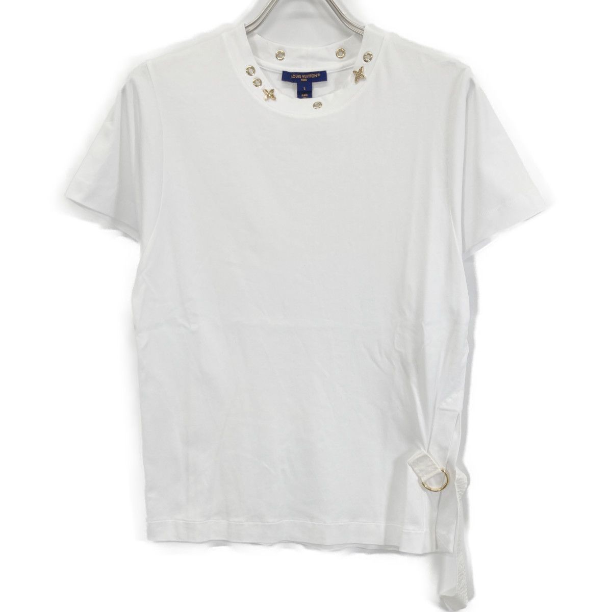 LOUIS VUITTON ルイヴィトン RW 191 WW JG 2 FGTS 03 ﾎﾜｲﾄ ｻｲﾄﾞﾍﾞﾙﾄ ｺｯﾄﾝ Tｼｬﾂ L