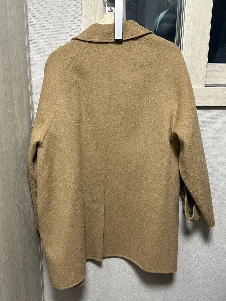 BRONN 韓国通販 ハンドメイド ハーフ コート キャメル