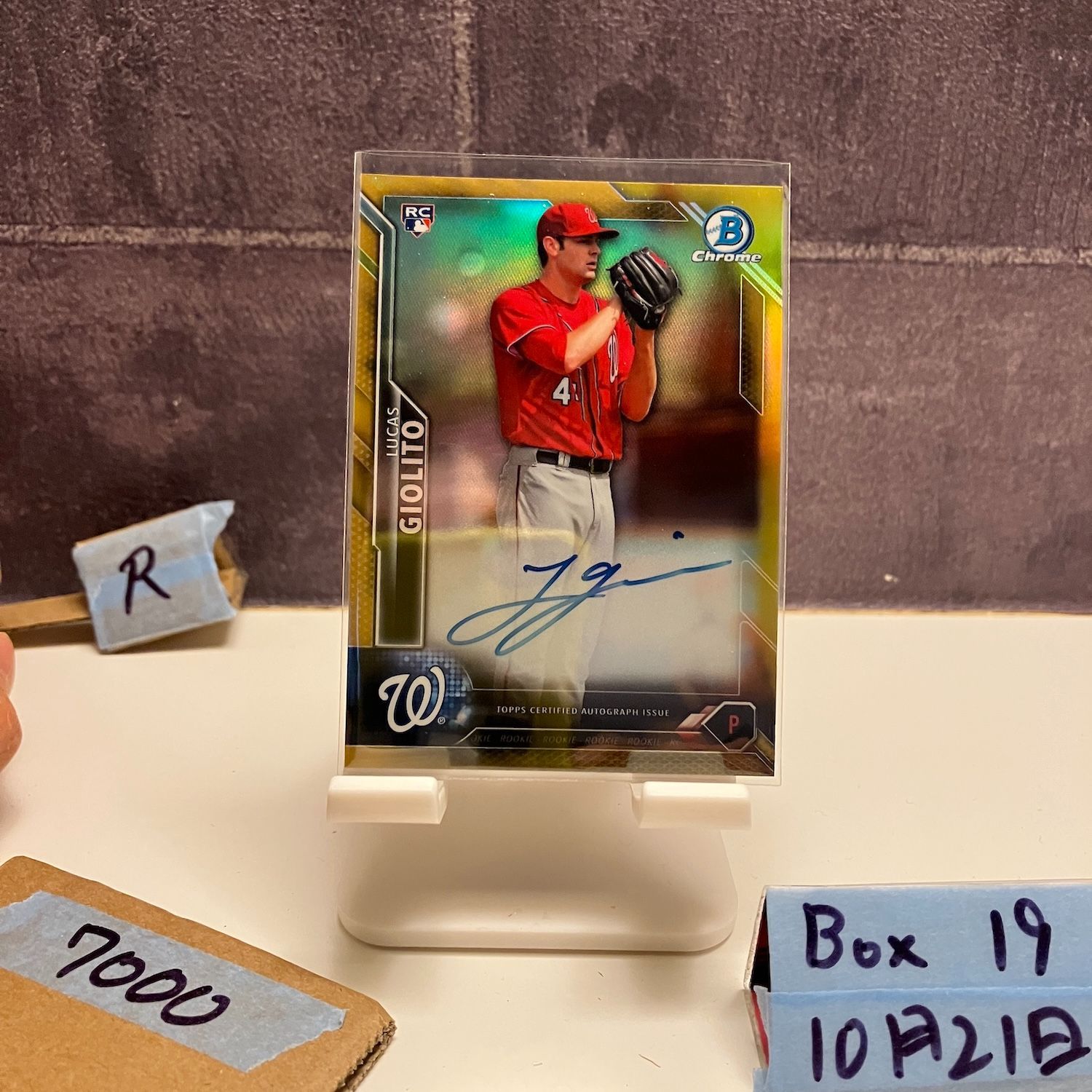 2016 Topps Bowman Chrome Lucas Giolito 16/50 直筆サインカード