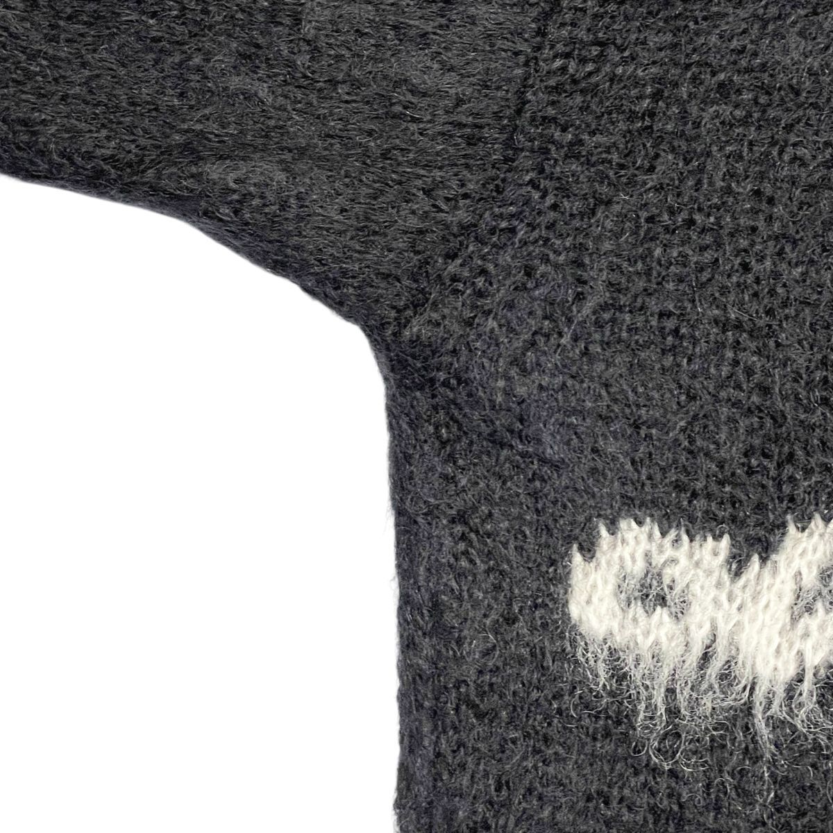 【中古】 Saint Laurent サンローラン ロゴ モヘアニットセーター 712176 Y75SQ トップス メンズ 25019197 AO 中古】 Saint Laurent サンローラン ロゴ モヘアニットセーター 712176