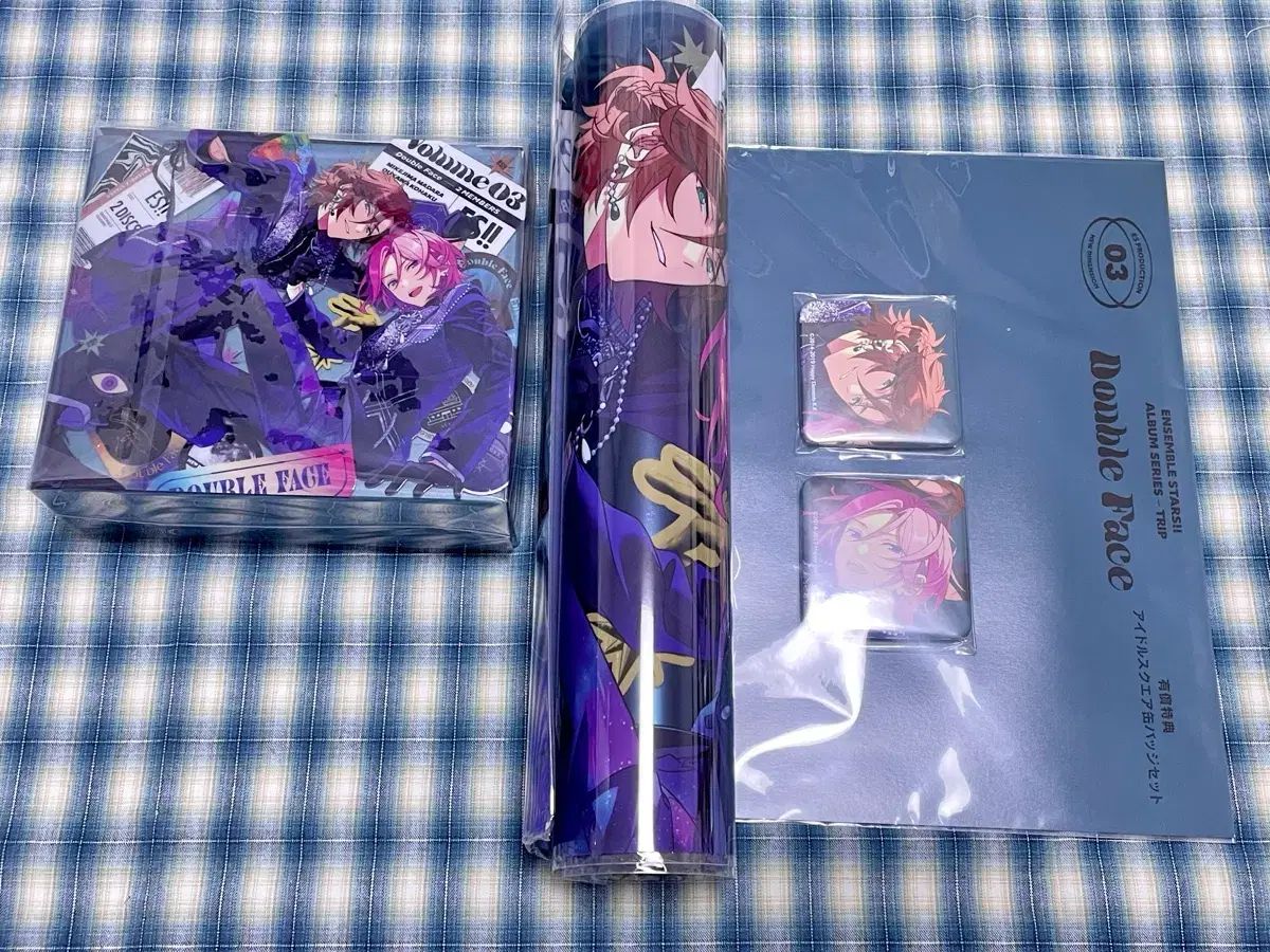 あんさんぶるスターズ trip アルバム アニメイト 特典 ポスター 缶バッジ ダブルフェイス