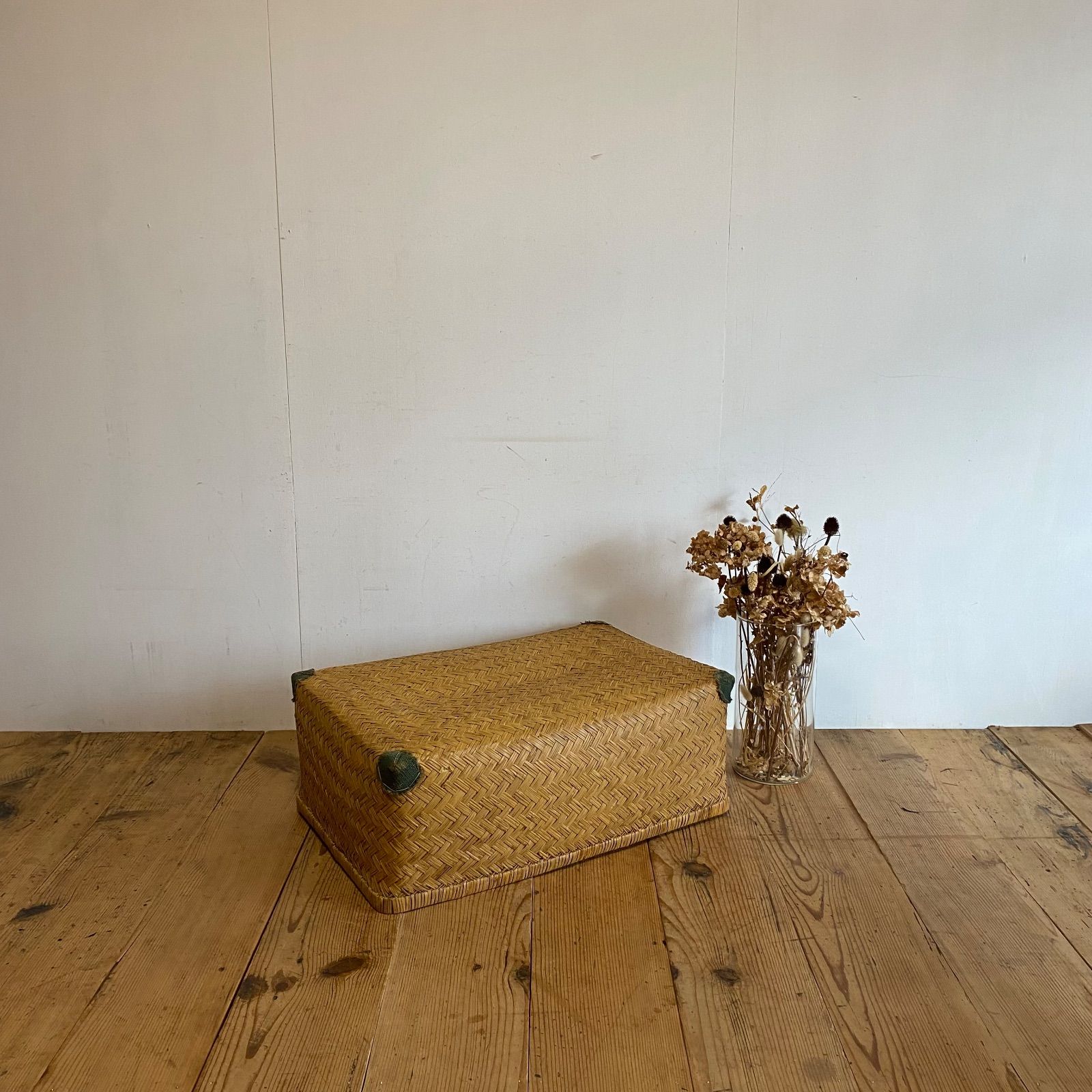 アンティーク 古道具 行李 柳行李 竹編み かご 収納 バスケット 古民具