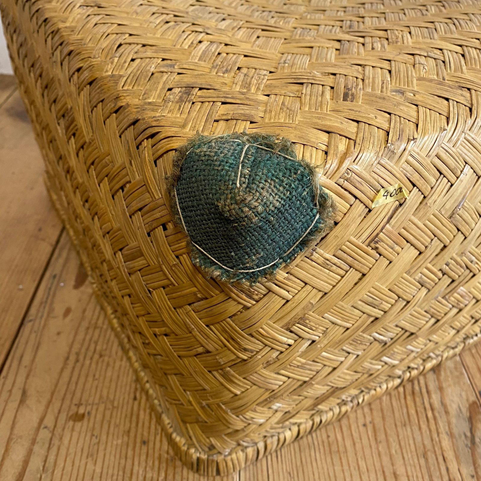 アンティーク 古道具 行李 柳行李 竹編み かご 収納 バスケット 古民具