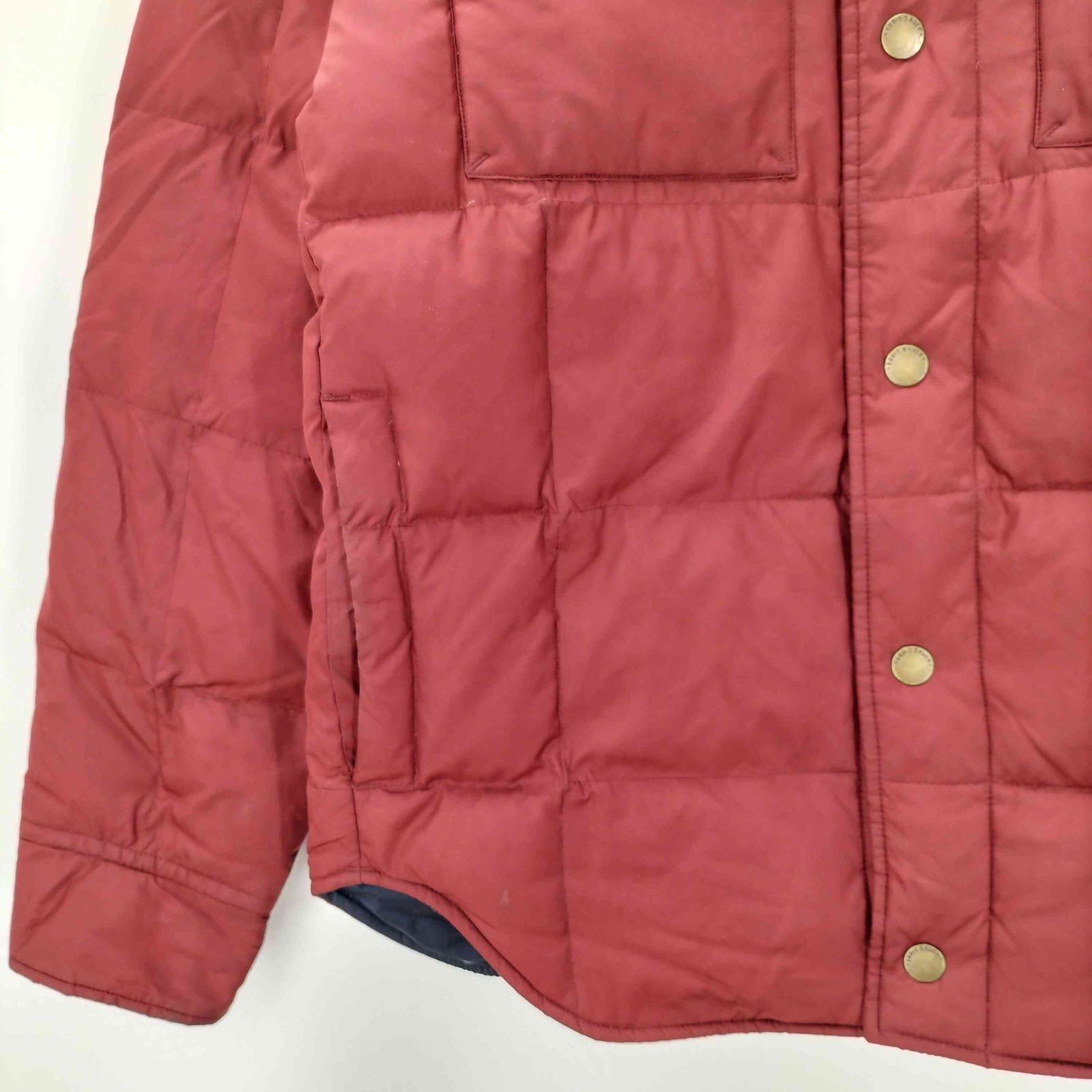 エディーバウアー Eddie Bauer ロゴ 刺繍 ダウン フェザー シャツ 