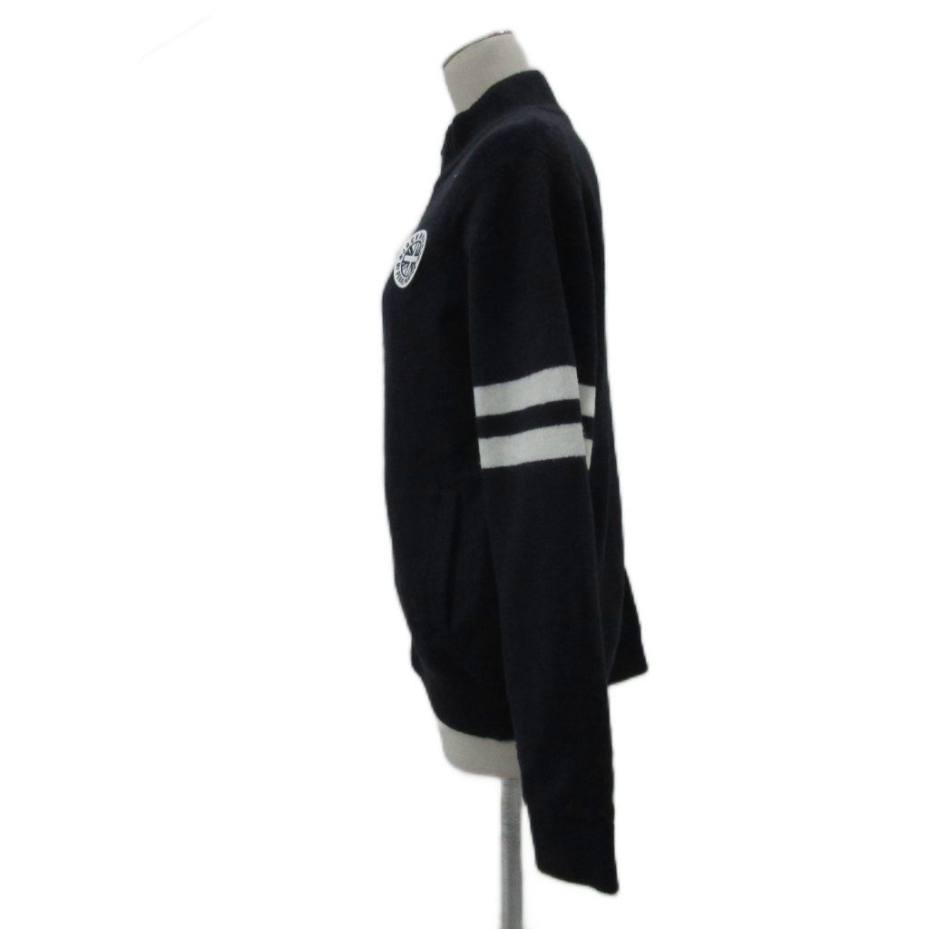  パーリーゲイツ PEARLY GATES ジャックバニー JACK BUNNY ゴルフウェア ニットジャケット 2 ネイビー ジップアップ スタンド ワッペン ミドル丈 263 8172036 YS4 GY58 スパイクレス レディースウェア ゴルフ