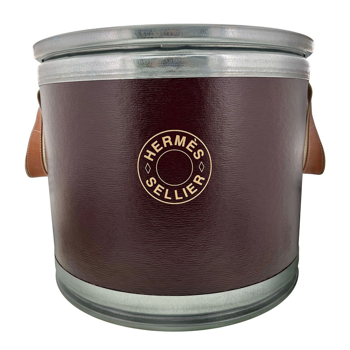 ■ □ 47370★年 HERMES エルメス サドルボックス セリエ ブラウン HERMES エルメス セリエ サドルボックス その他雑貨 ペーパー アルミ