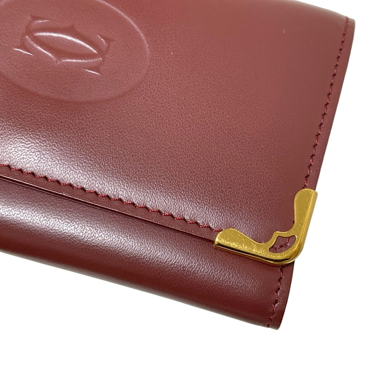 ボルドー×ゴールド 6連フック