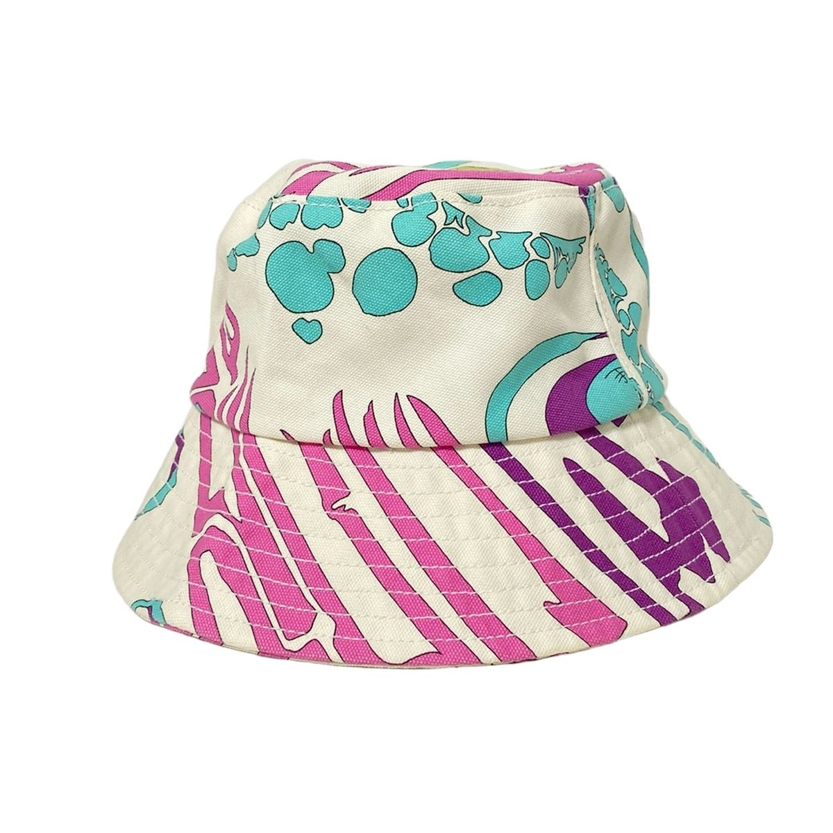 EMILIO PUCCI エミリオプッチ ハット 2 - アイボリー×ピンク×マルチ コットン