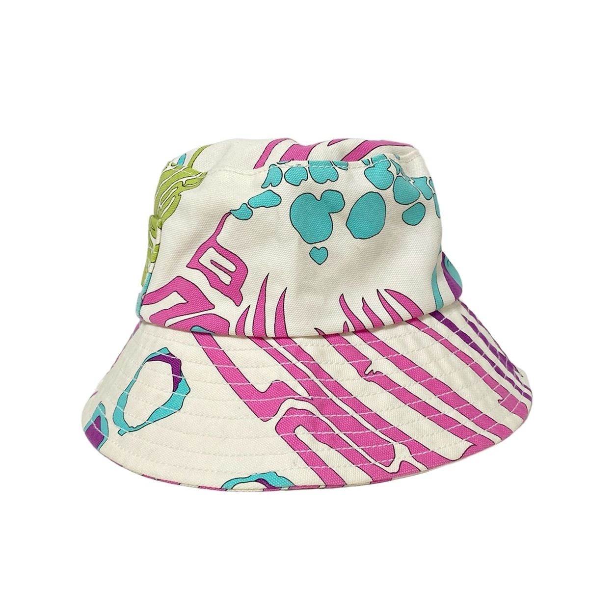 EMILIO PUCCI エミリオプッチ ハット 2 - アイボリー×ピンク×マルチ コットン