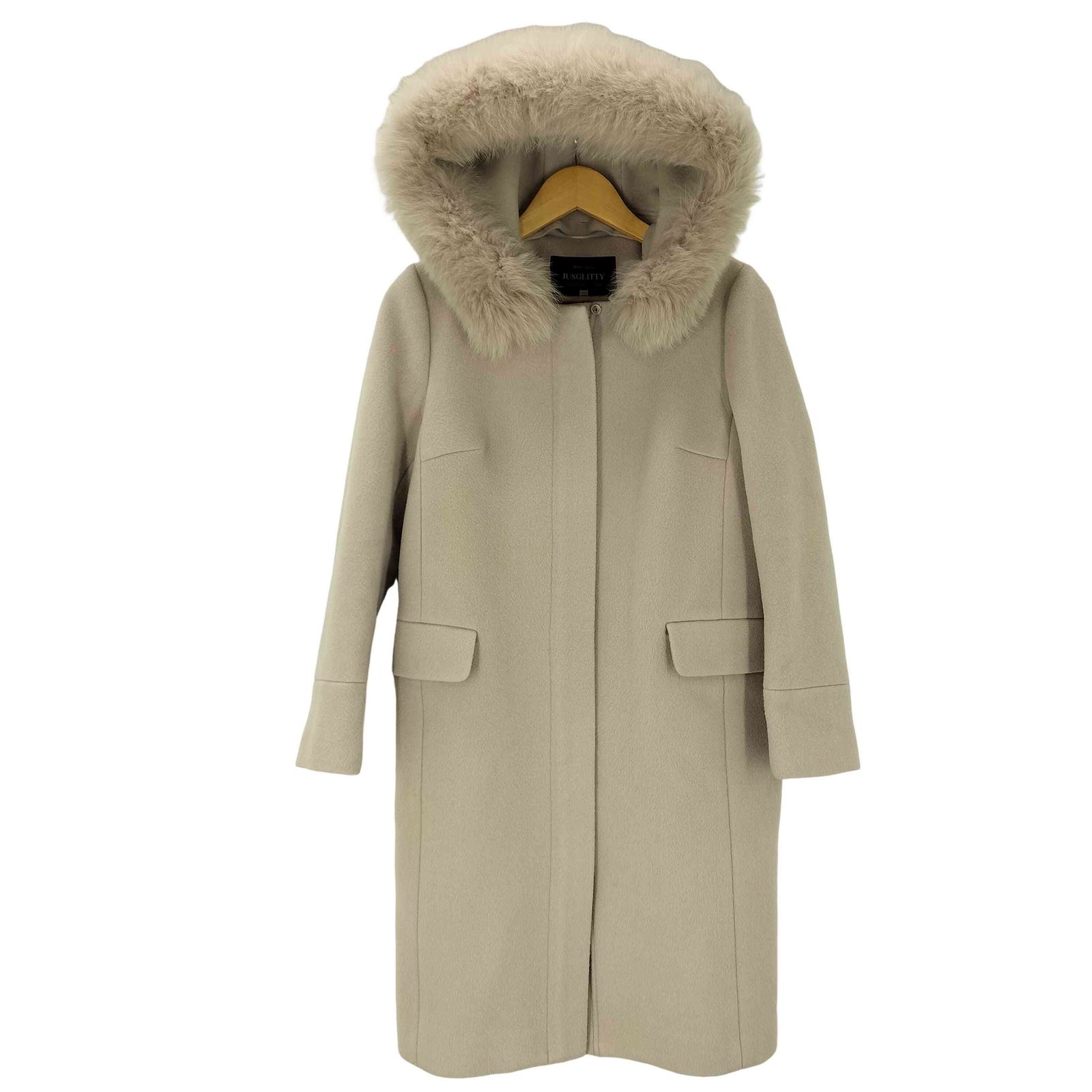 ジャスグリッティー JUSGLITTY 2WAY フードファー コート レディース