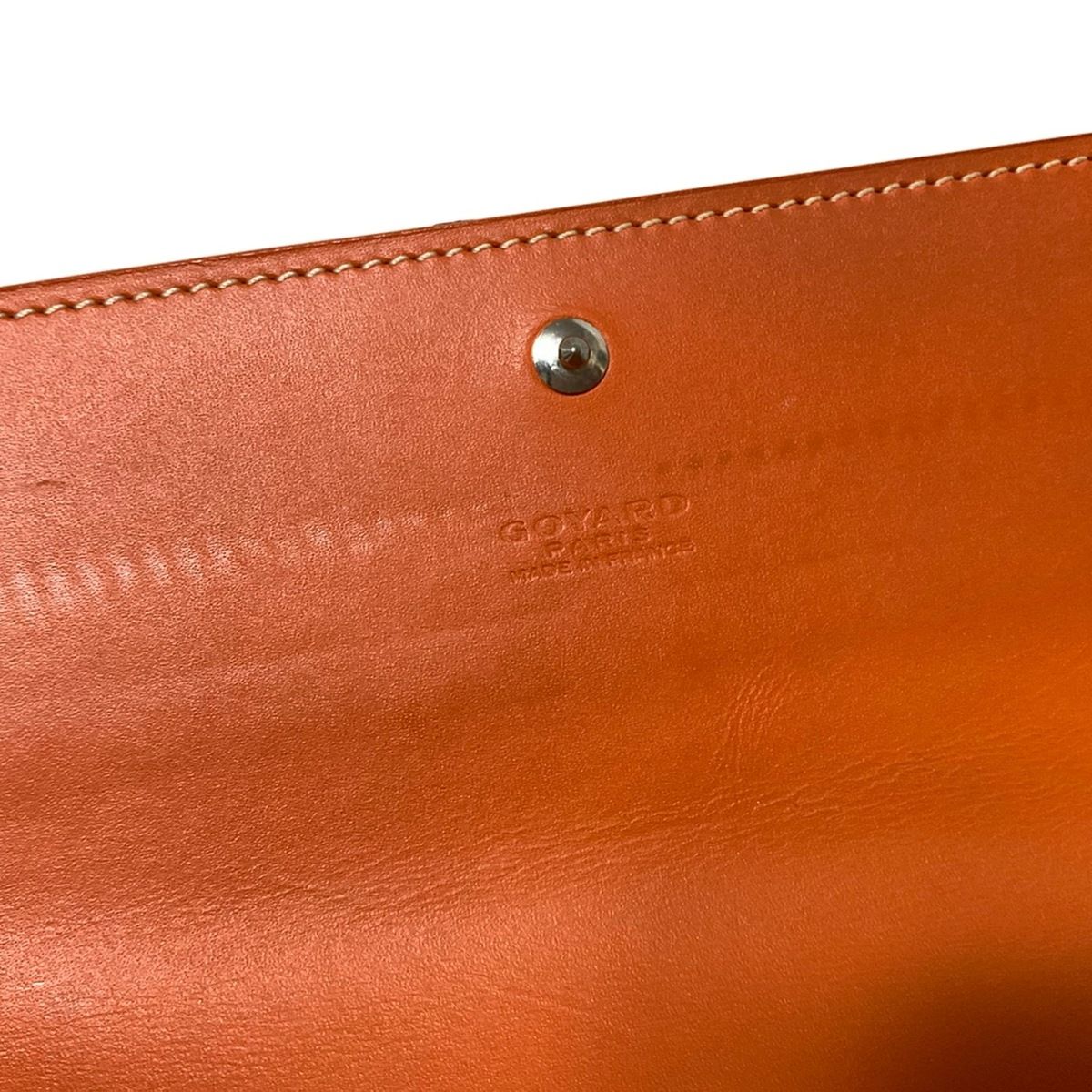 GOYARD(ゴヤール) 長財布 リシュリュー オレンジ レザー - メルカリ