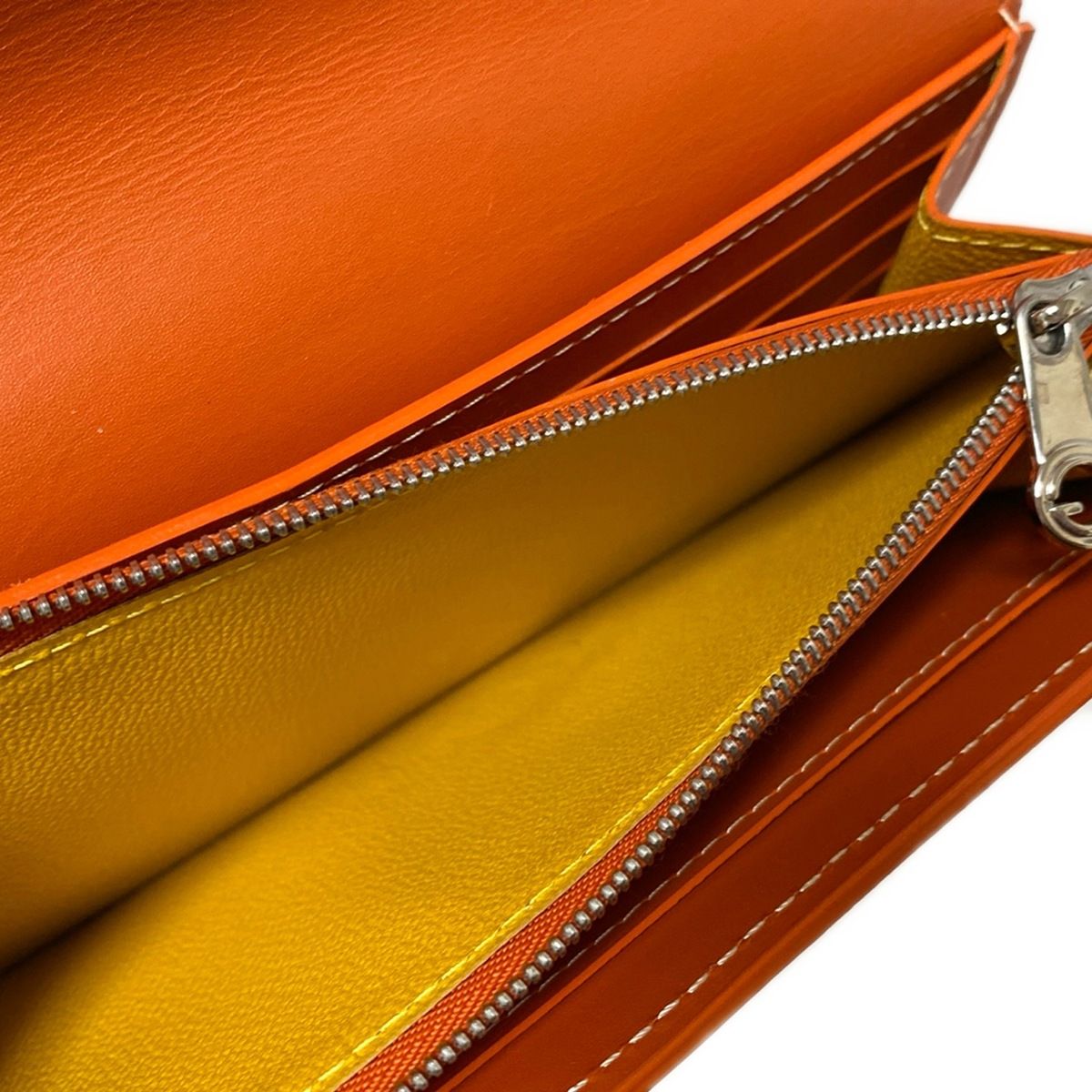 Goyard オレンジ 長財布 GOYARD(ゴヤール) 長財布 リシュリュー オレンジ レザー - メルカリ