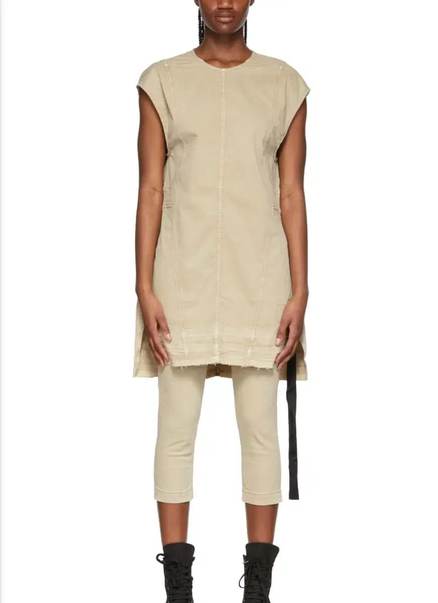 S リックオウエンス ダークシャドウ 22 SS スリーブレス ミニ ドレス