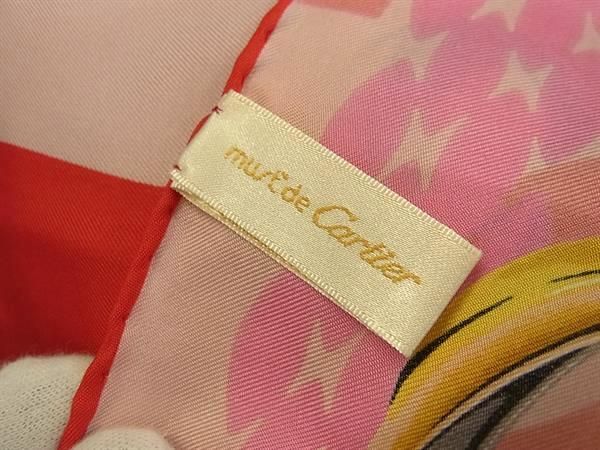 Cartier カルティエ スカーフ トリニティ マルチ シルク100％ レディース