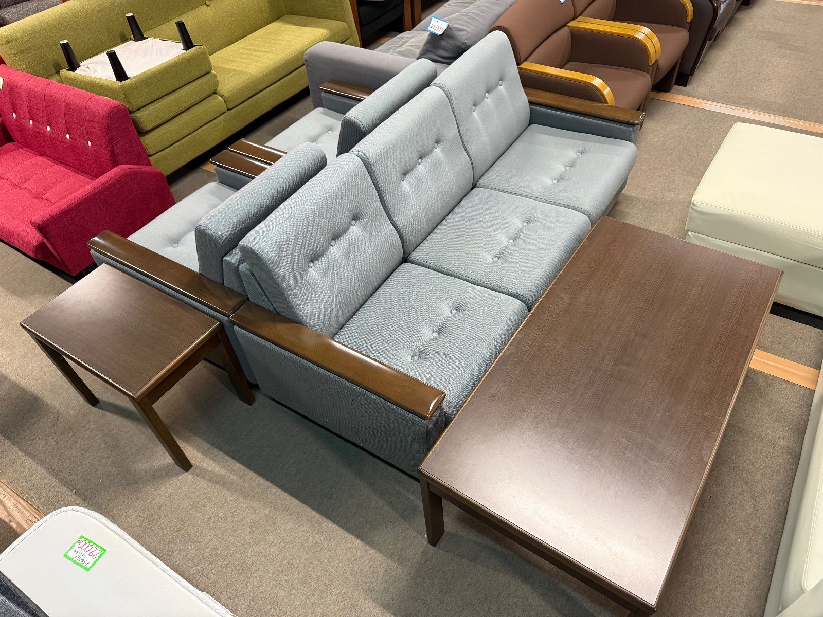 コクヨ 応接セット 3人掛け 1人掛け テーブル