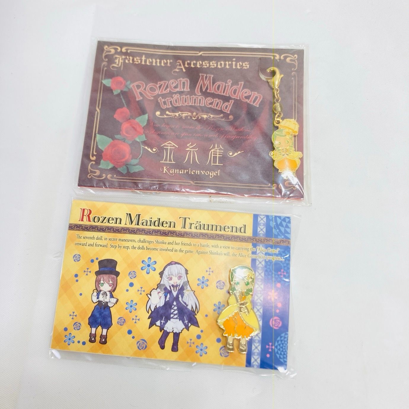 未開封 金糸雀 ローゼンメイデントロイメント ピンズ ファスナー