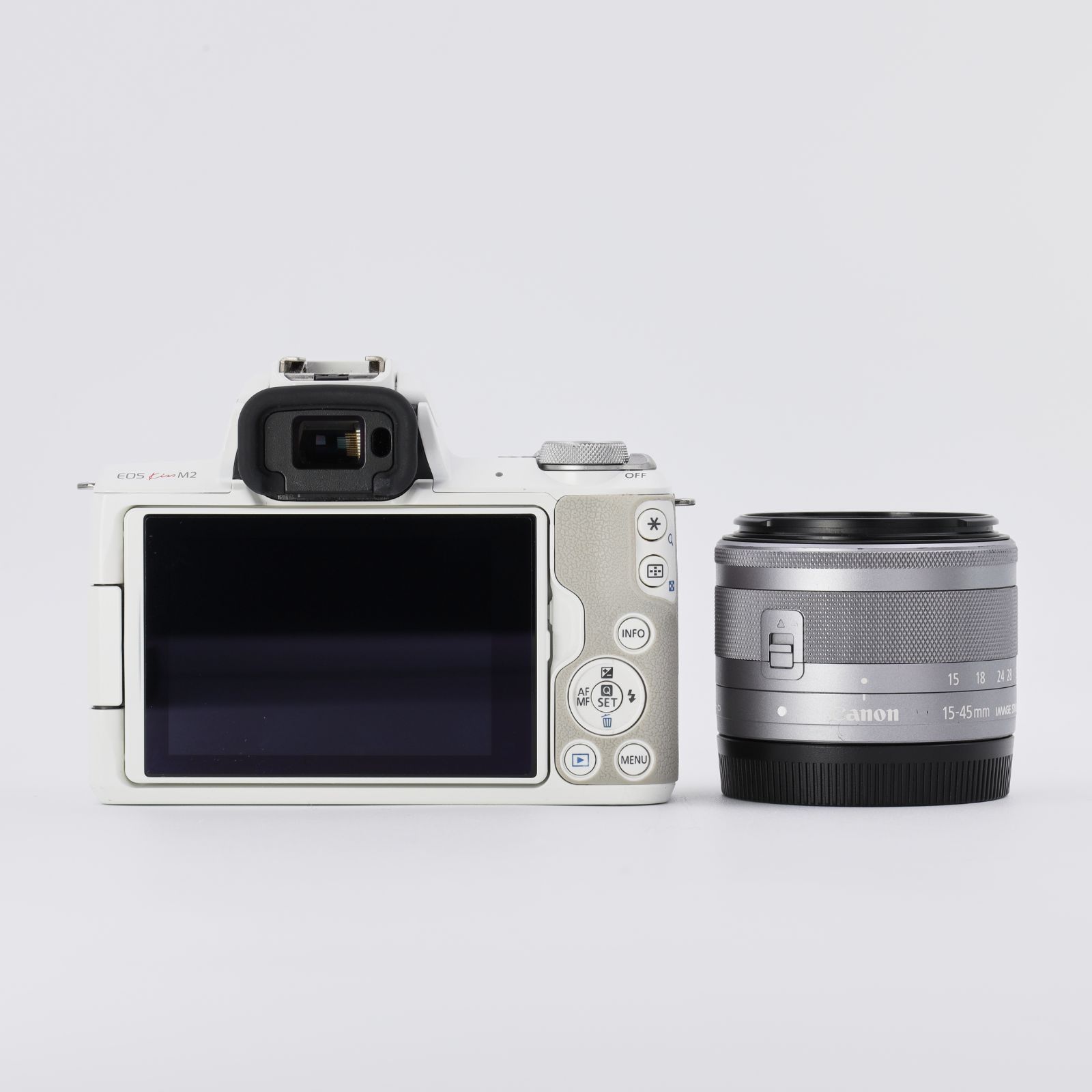 Canon キヤノン EOS Kiss M 2 EF 15 45 IS STM レンズキット ホワイト _