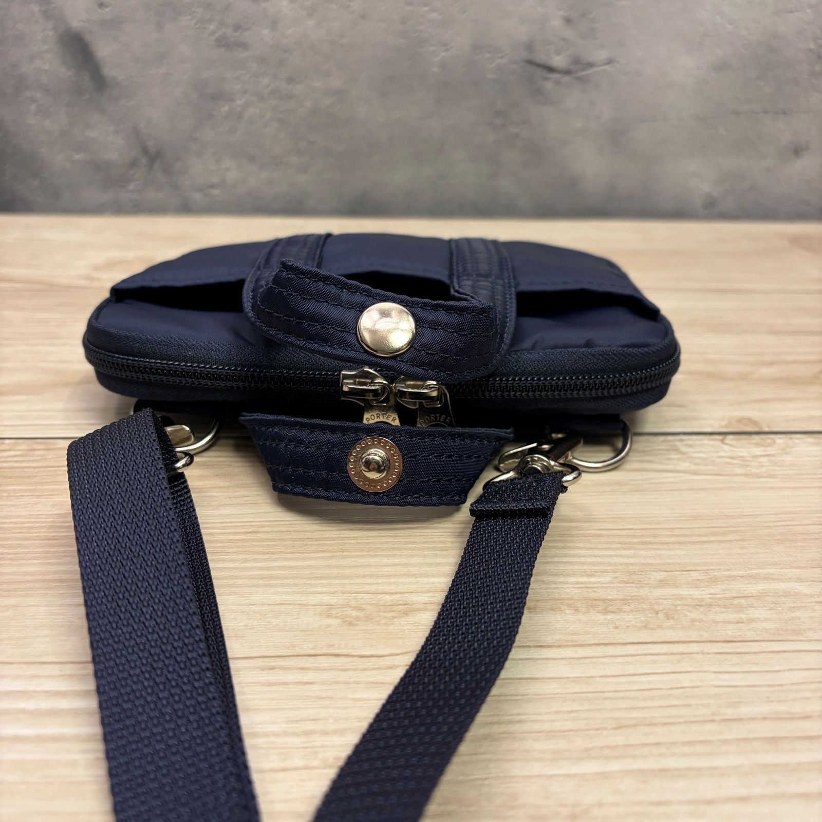 未使用級✨PORTER ほぼ日コラボ ショルダーバッグ ネイビー 極美品