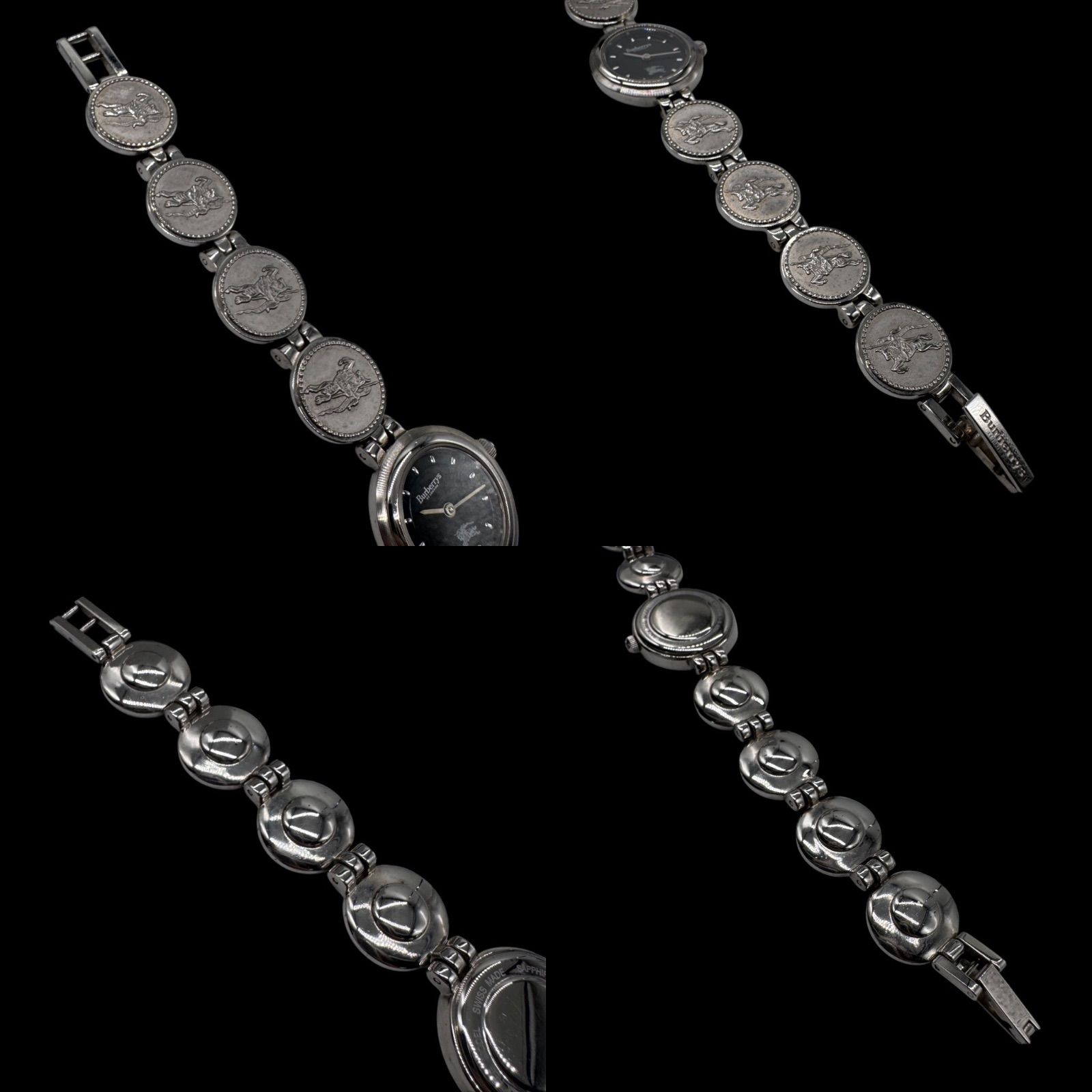 稼働 希少 Burberrys バーバリー 11100L コイン ブレスウォッチ