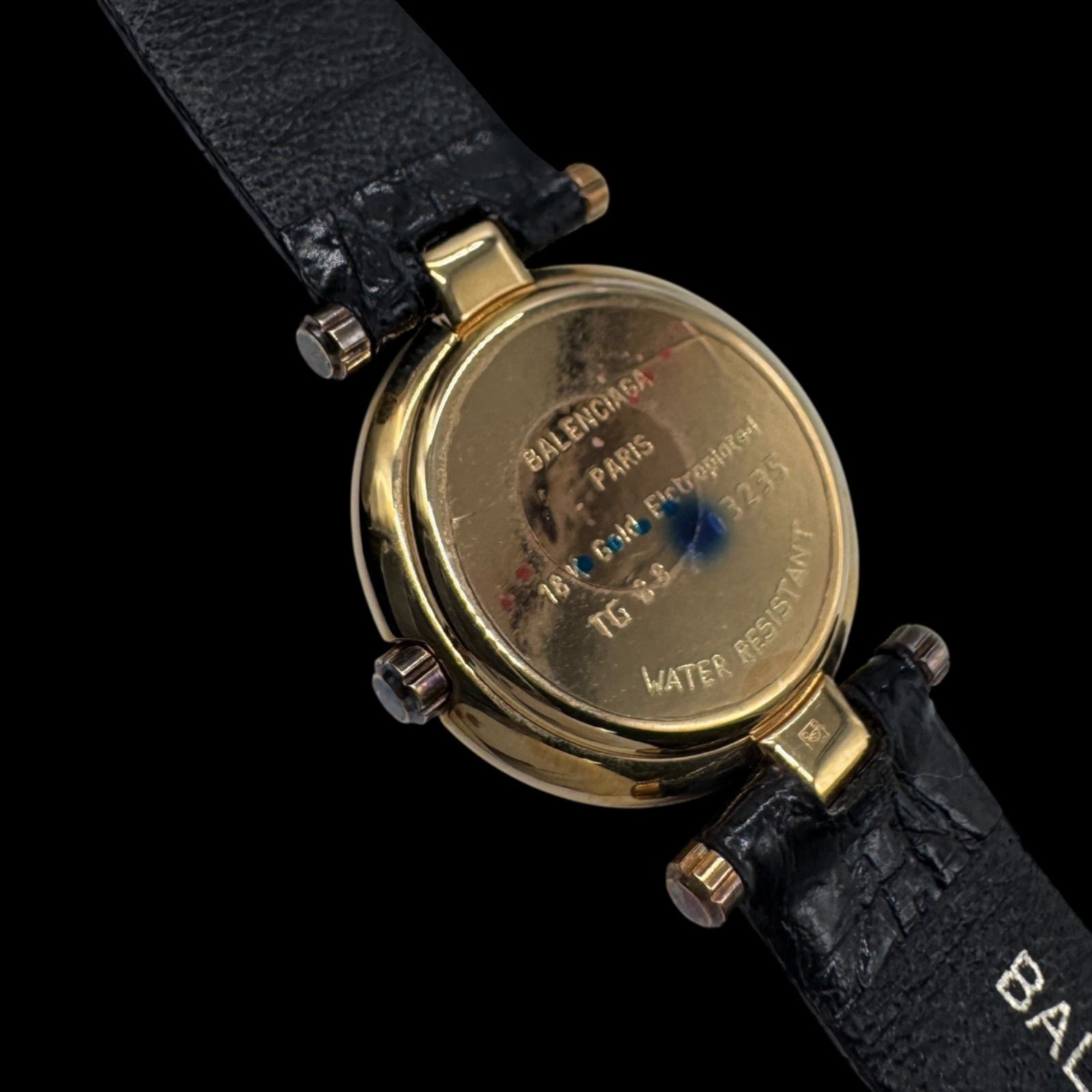 稼働 良品 BALENCIAGA バレンシアガ 12Pダイヤ レディース腕時計 2針