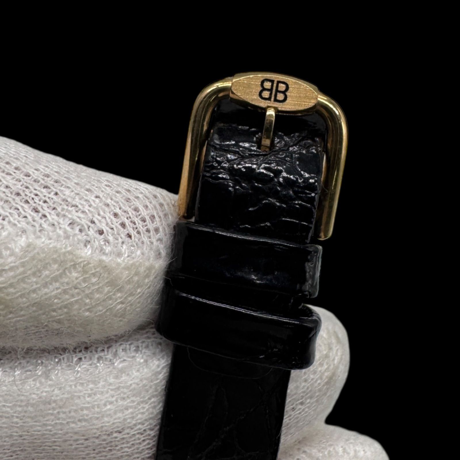 稼働 良品 BALENCIAGA バレンシアガ 12Pダイヤ レディース腕時計 2針