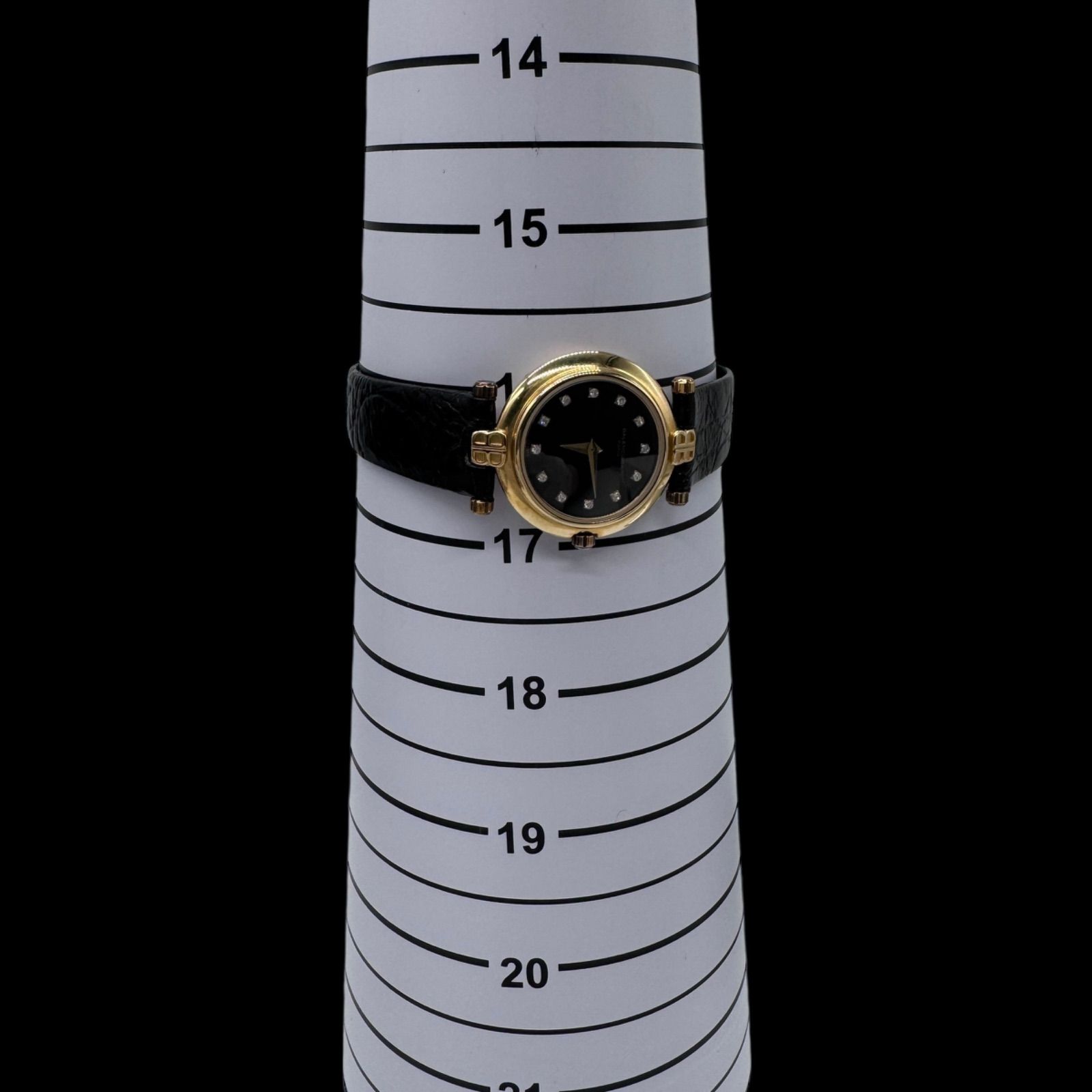 稼働 良品 BALENCIAGA バレンシアガ 12Pダイヤ レディース腕時計 2針