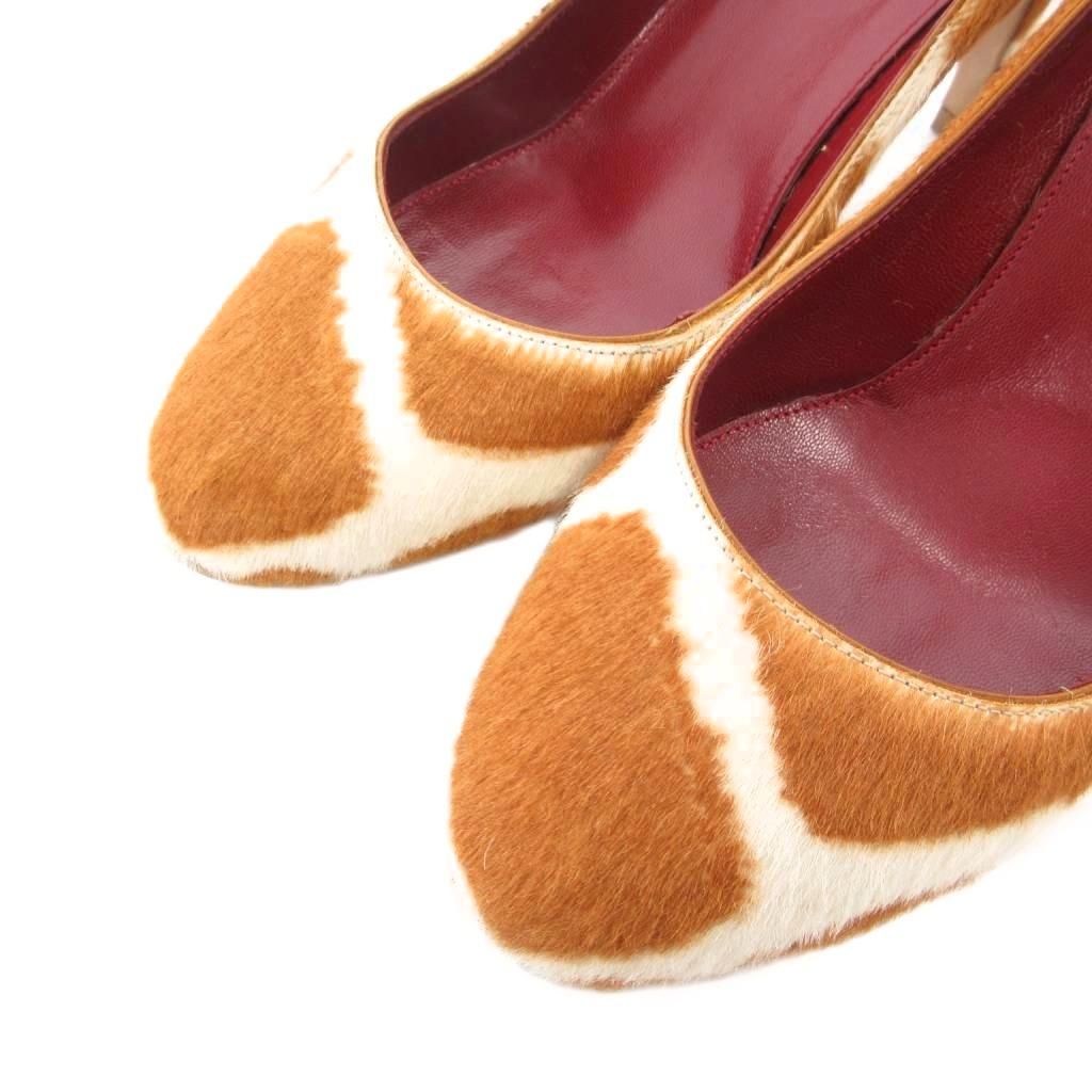 セルジオロッシ Sergio rossi ハラコパンプス ハイヒール アーモンド