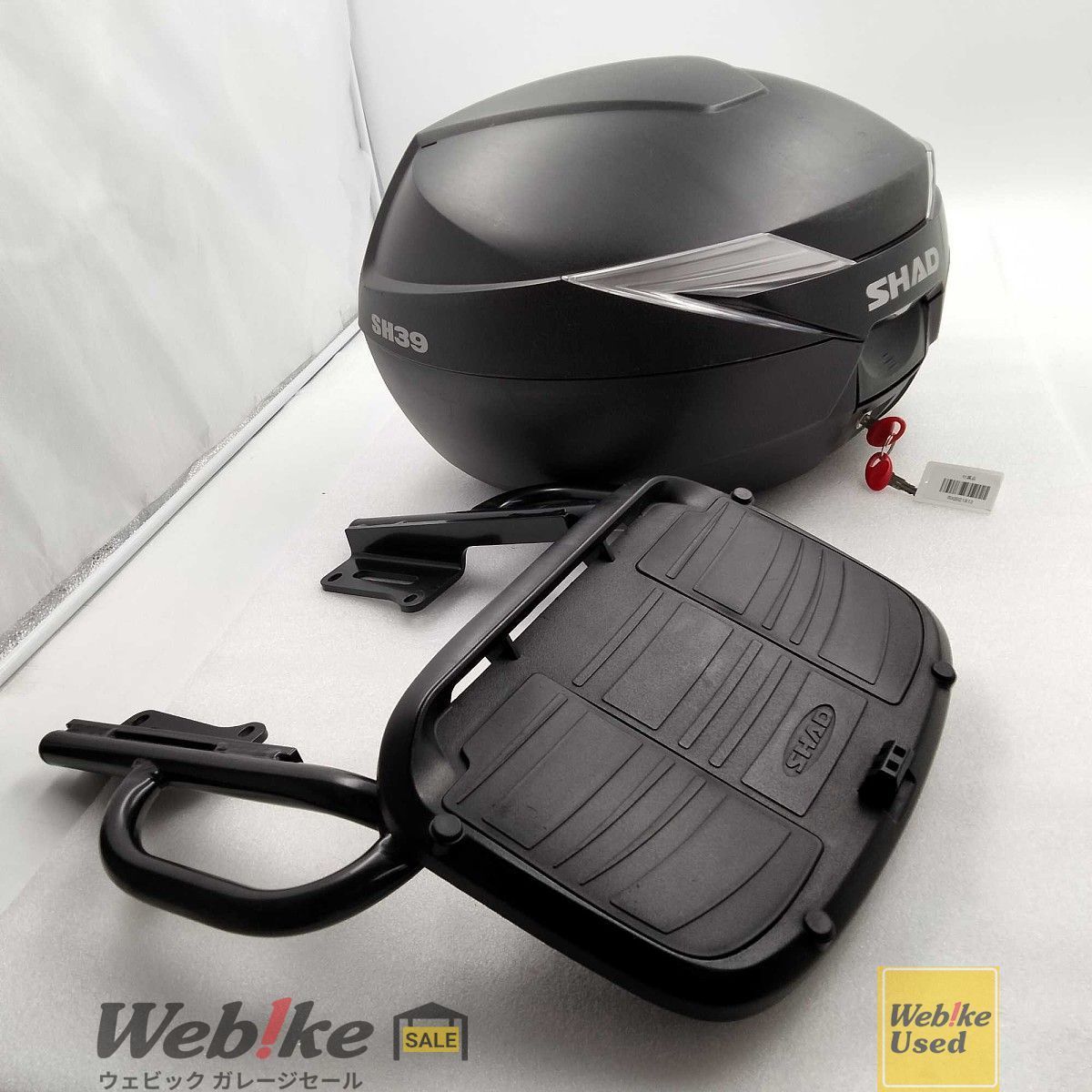 CBR 650 R タンデムグリップ付きリアキャリア SHAD SH 39 リアボックス