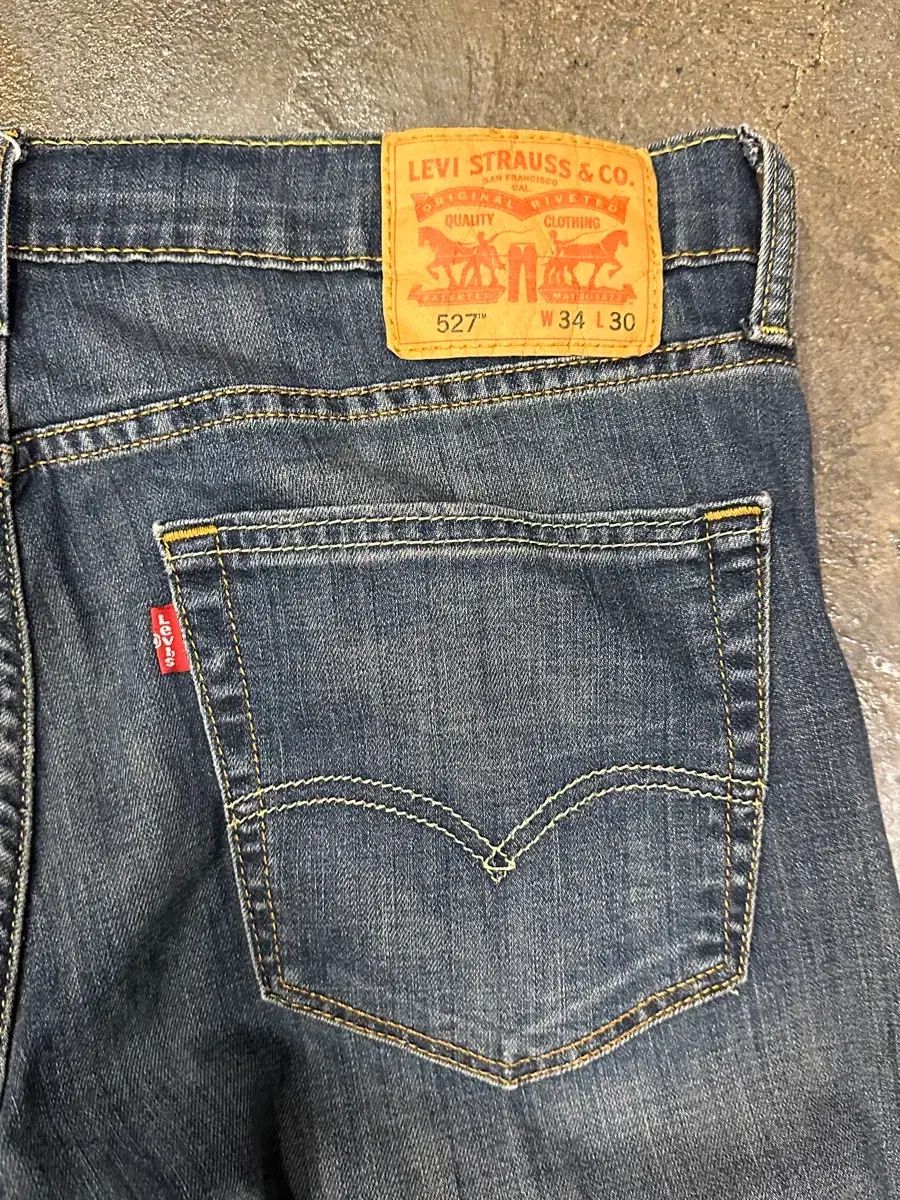 メンズ リーバイス 527 ブーツカット デニムパンツ W34 L30