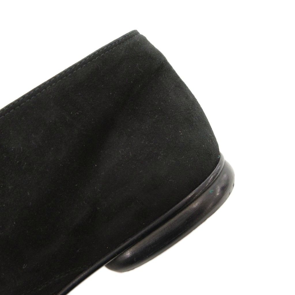  グッチ GUCCI ホースビット チャッカーブーツ スエードシューズ レザー 本革 リボンモチーフ イタリア製 35.5 黒 ブラック GV GY 62 その他 靴