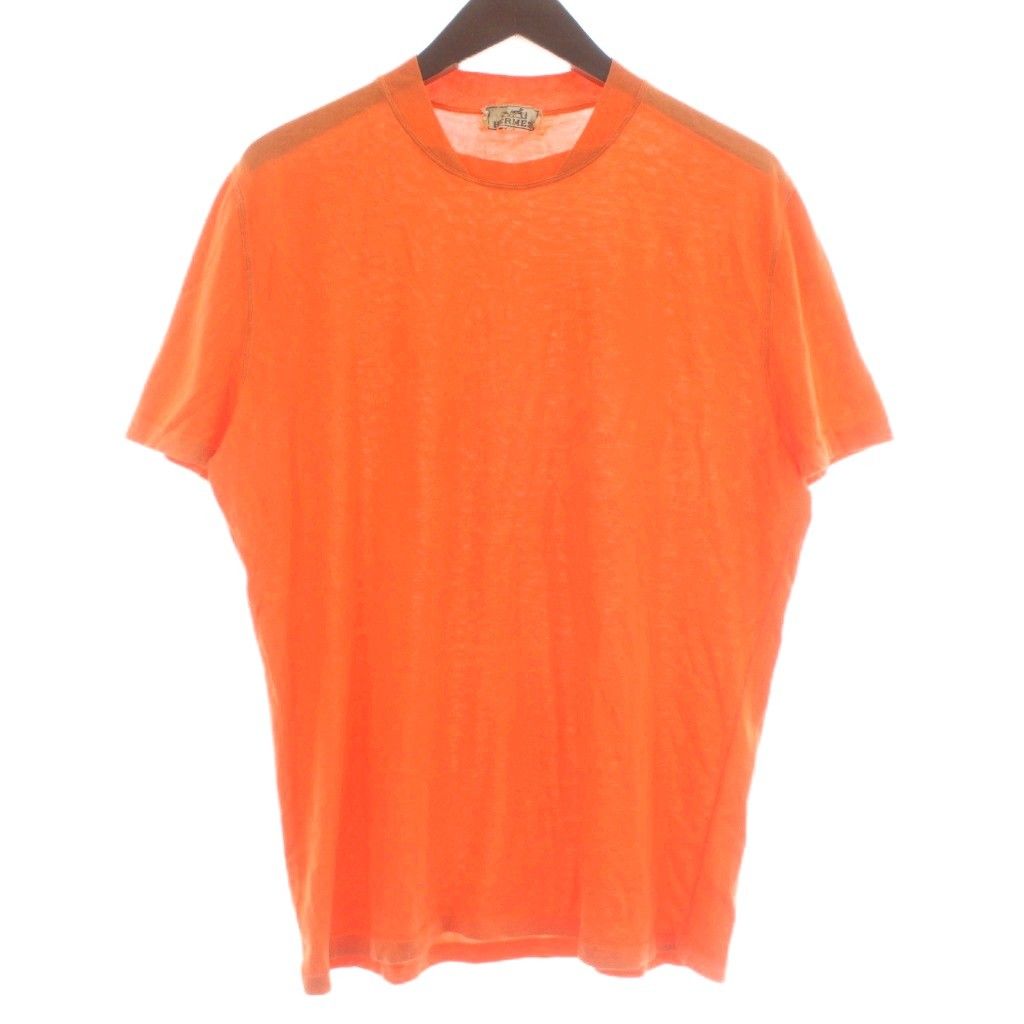 エルメス HERMES Tシャツ カットソー 半袖 クルーネック Hロゴ