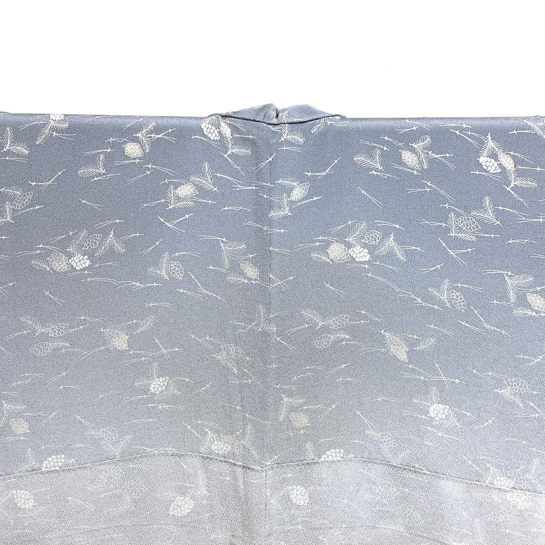  付け下げ 金駒刺繍 松ぼっくり 松葉 グラデーション 紋無し 着物 123 b d ms 訪問着 付け下げ 着物