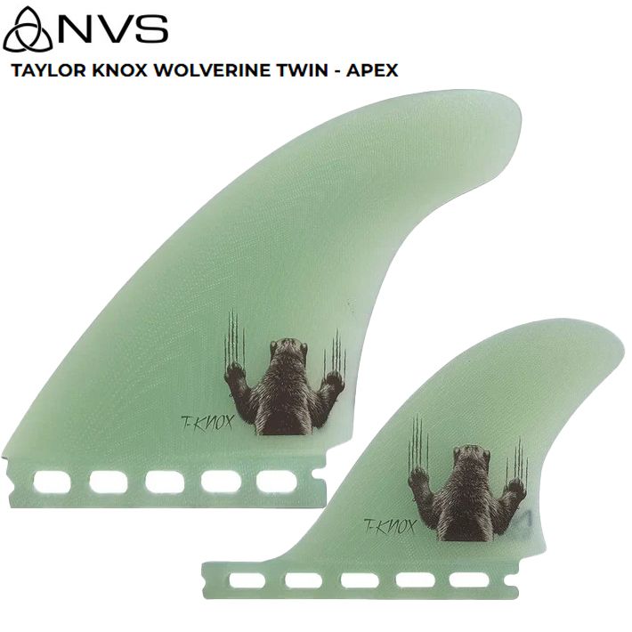 NVS SURF FINS NVSフィン Taylor Knox Wolverine Twin+Stabilizer
