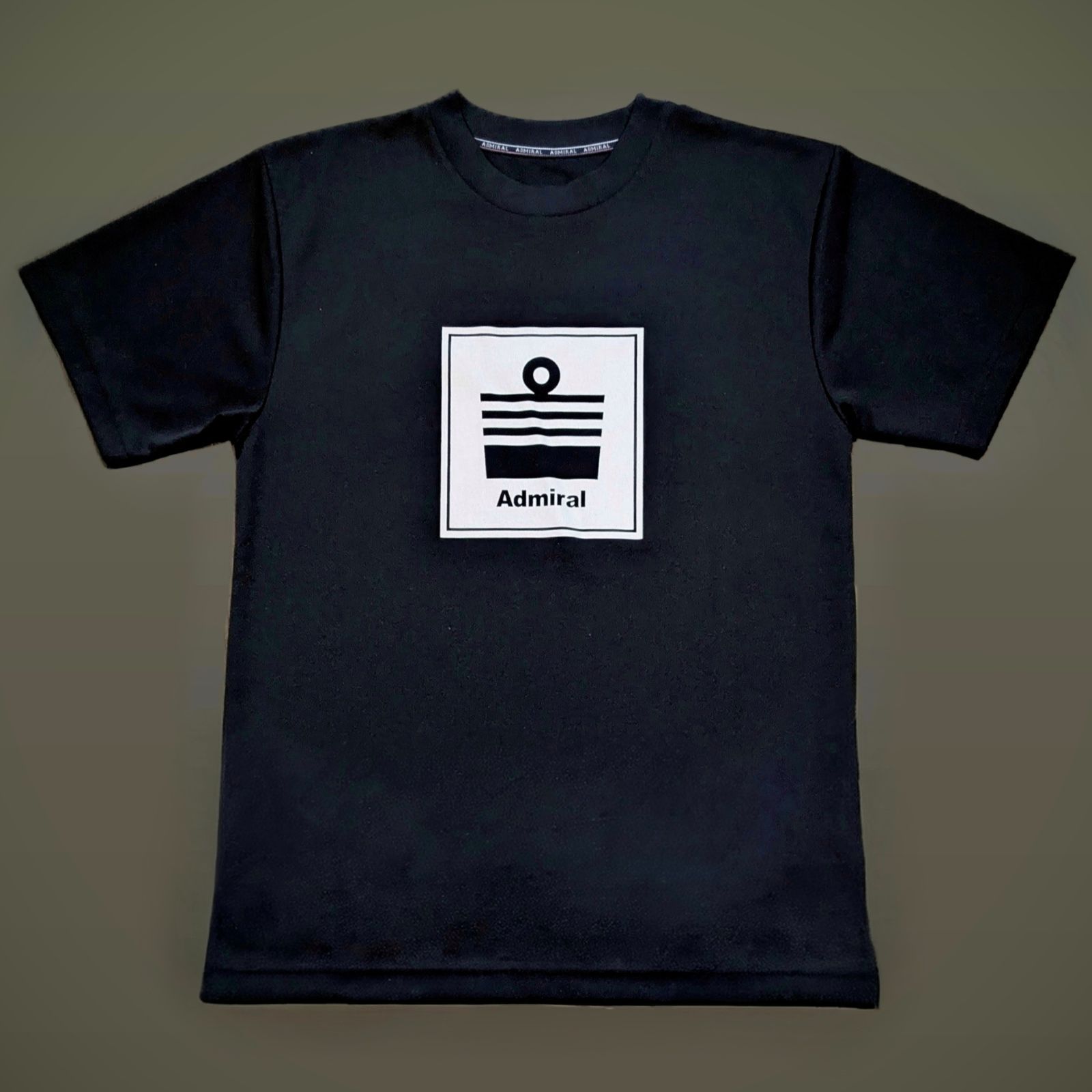 Admiral アドミラルテニスウェア　シャツ ブラック　Mサイズ Admiral アドミラル テニス ウェア シャツ Lサイズ 中古美品 黒白