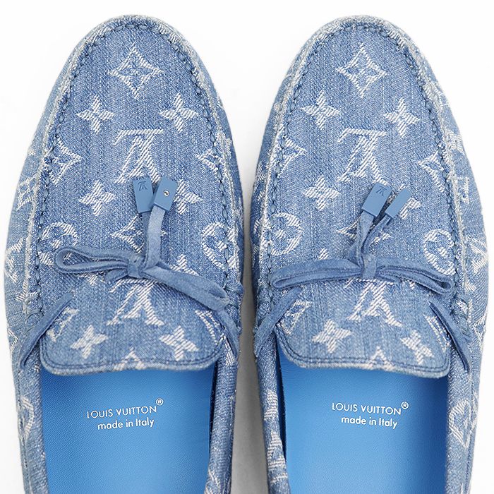 美品】LOUIS VUITTON ルイ・ヴィトン デニムドライビングシューズ 2023