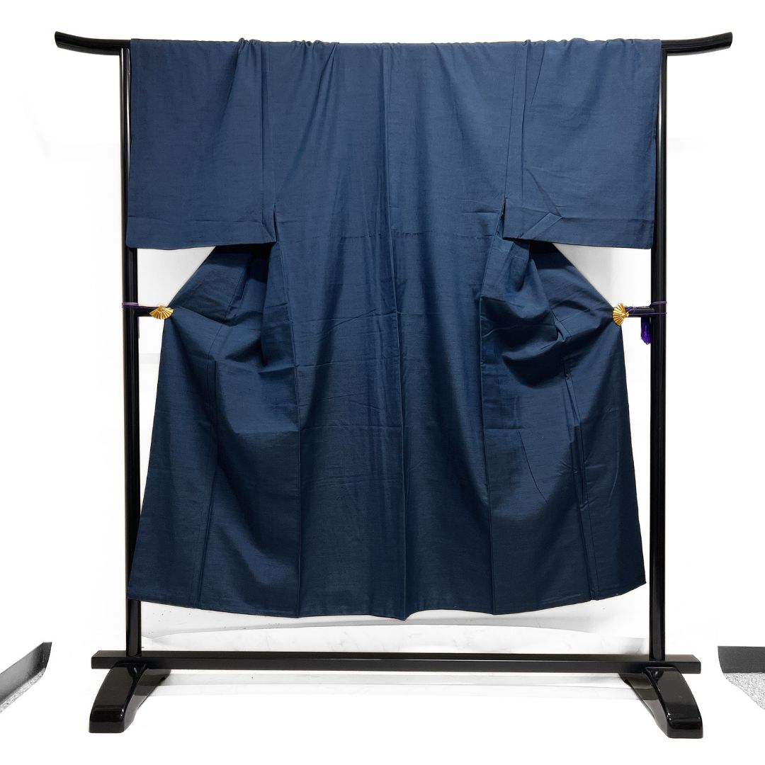 メンズ着物 本場真綿絢結城紬 証紙付き アンサンブル 着物 123 b d ms