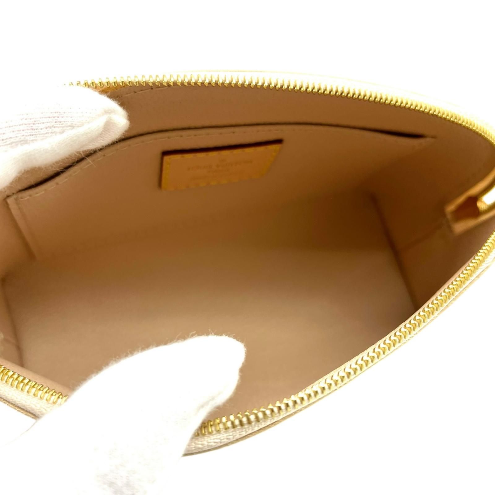 ルイ・ヴィトン Louis Vuitton ダミエ ポーチ ホワイト ヴィトン Louis