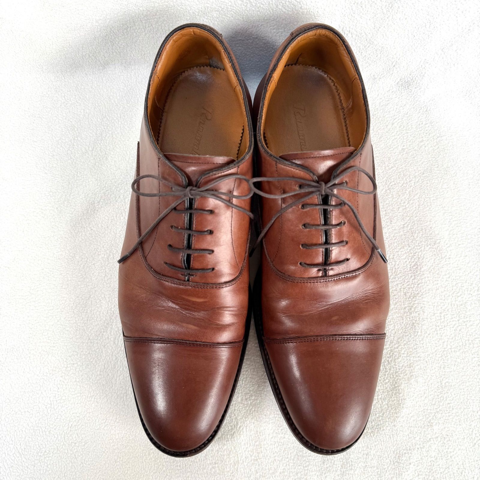 26.5 EEE ランウォーク WR 813 R GEL ストレートチップ ブラウン レザー Runwalk 内羽根