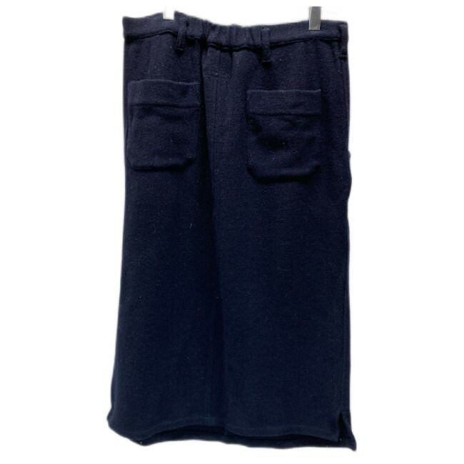 Y s スカート ミモレ丈 Aライン ジップフライ ウール 無地 ドメスティック 古着